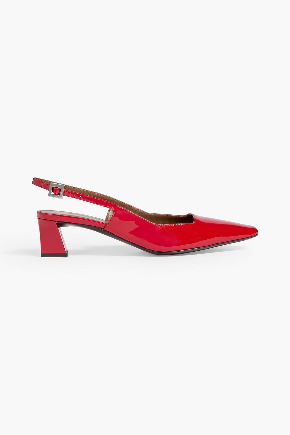 Giuseppe Zanotti Brendha 45 Patent-leather Slingback Pumps In Red