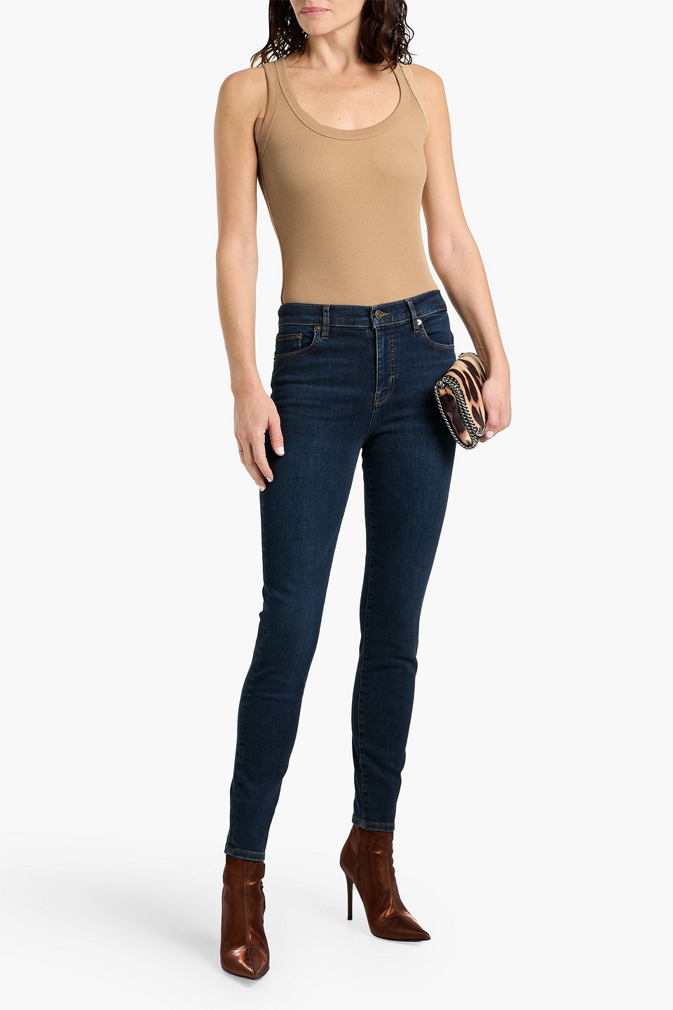  Veronica Beard - Tanktop „birke“ Aus Geripptem Jersey Aus Einer Pima-baumwollmischung - Neutral - Xxs 