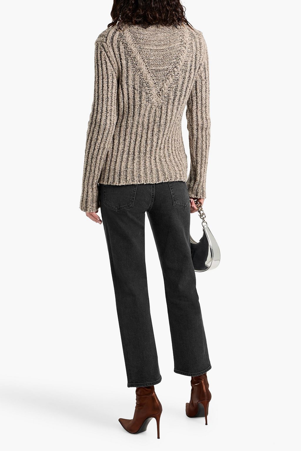 FRAME The Ruler cropped high-rise straight-leg jeans