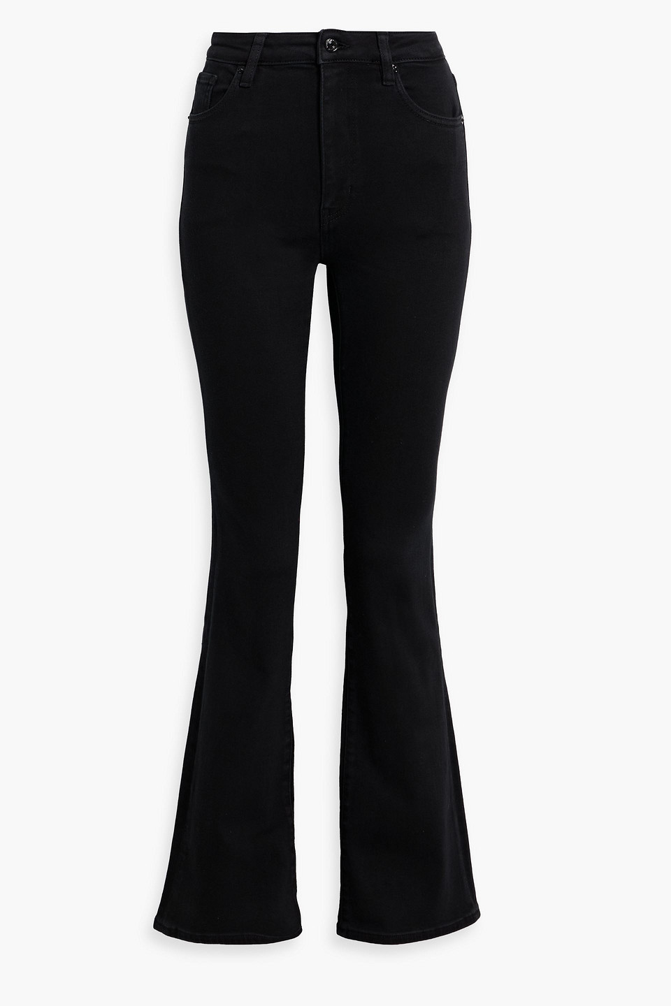 Frame The Reboot High-rise Bootcut Jeans In Black