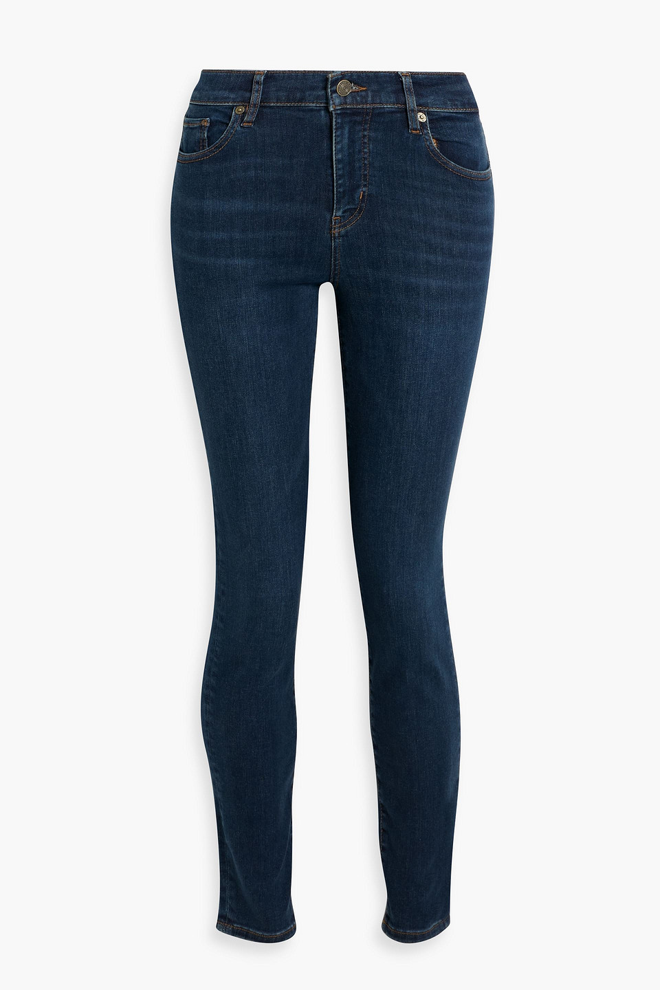 Frame The Alix High-rise Skinny Jeans In Blue