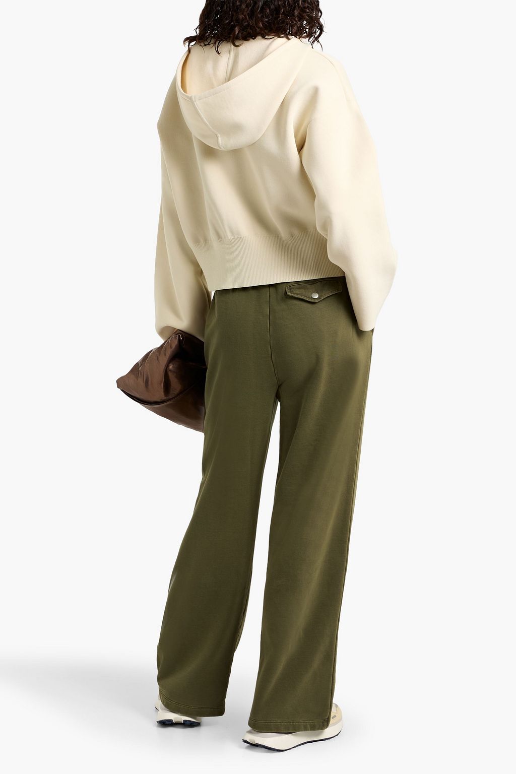 FRAME Cotton-blend fleece track pants