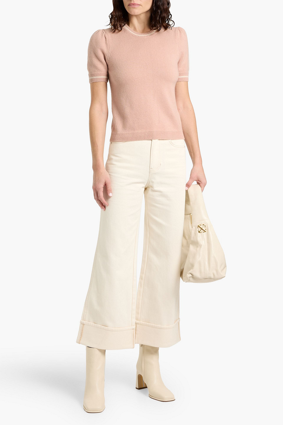 Frame Cashmere Sweater In Pink