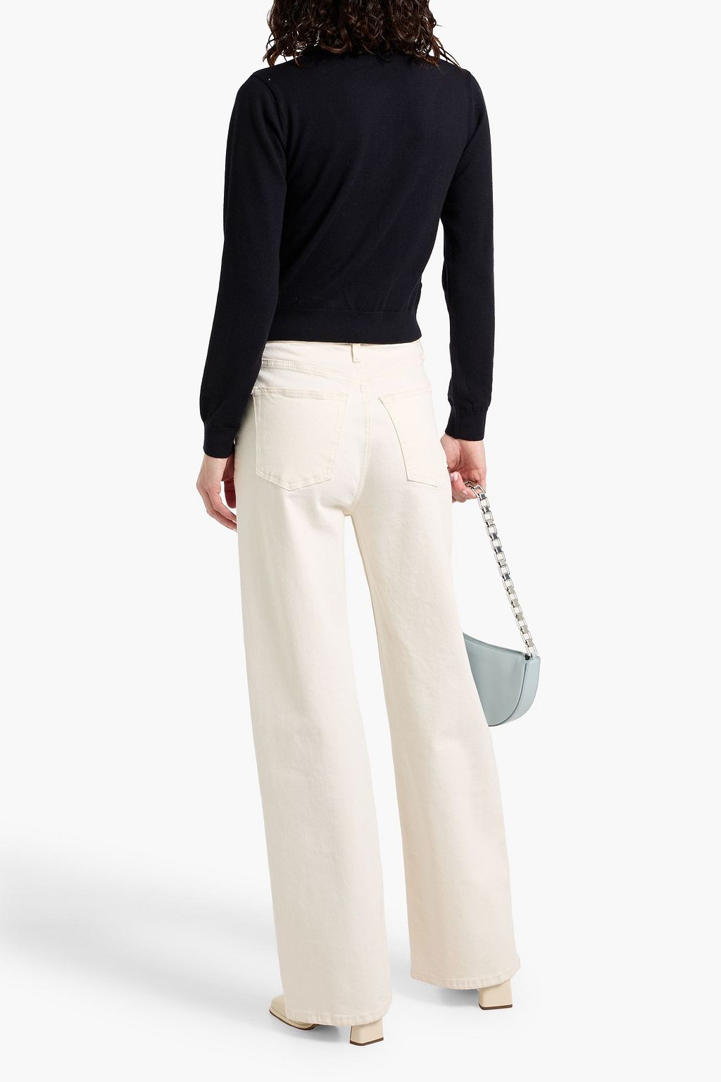 FRAME The Argyle wool-blend polo sweater