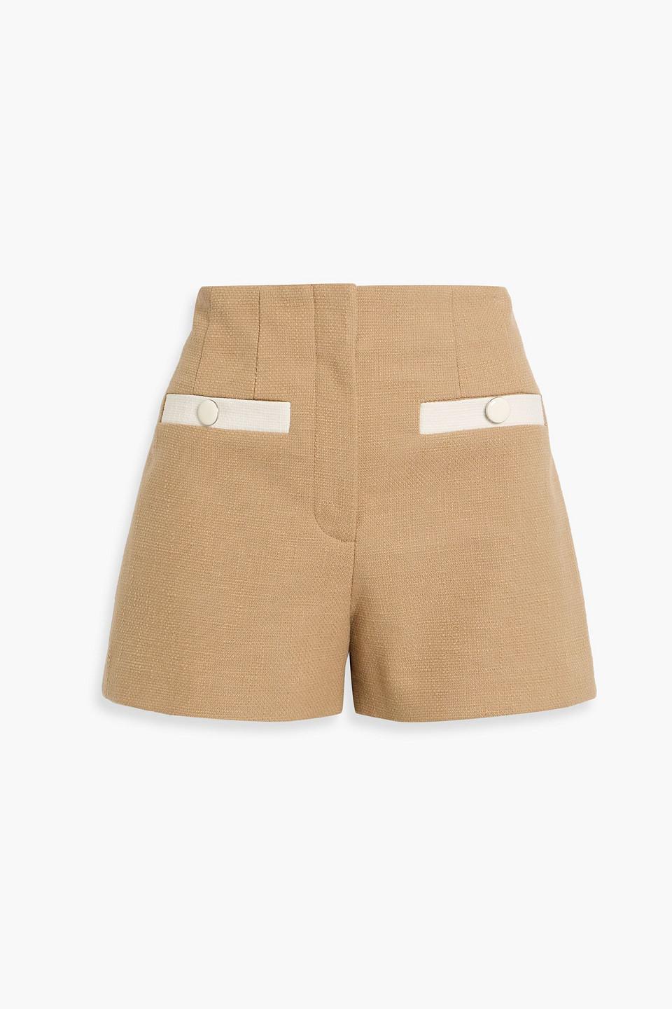 Veronica Beard Gershwin Cotton-blend Tweed Shorts In Neutral