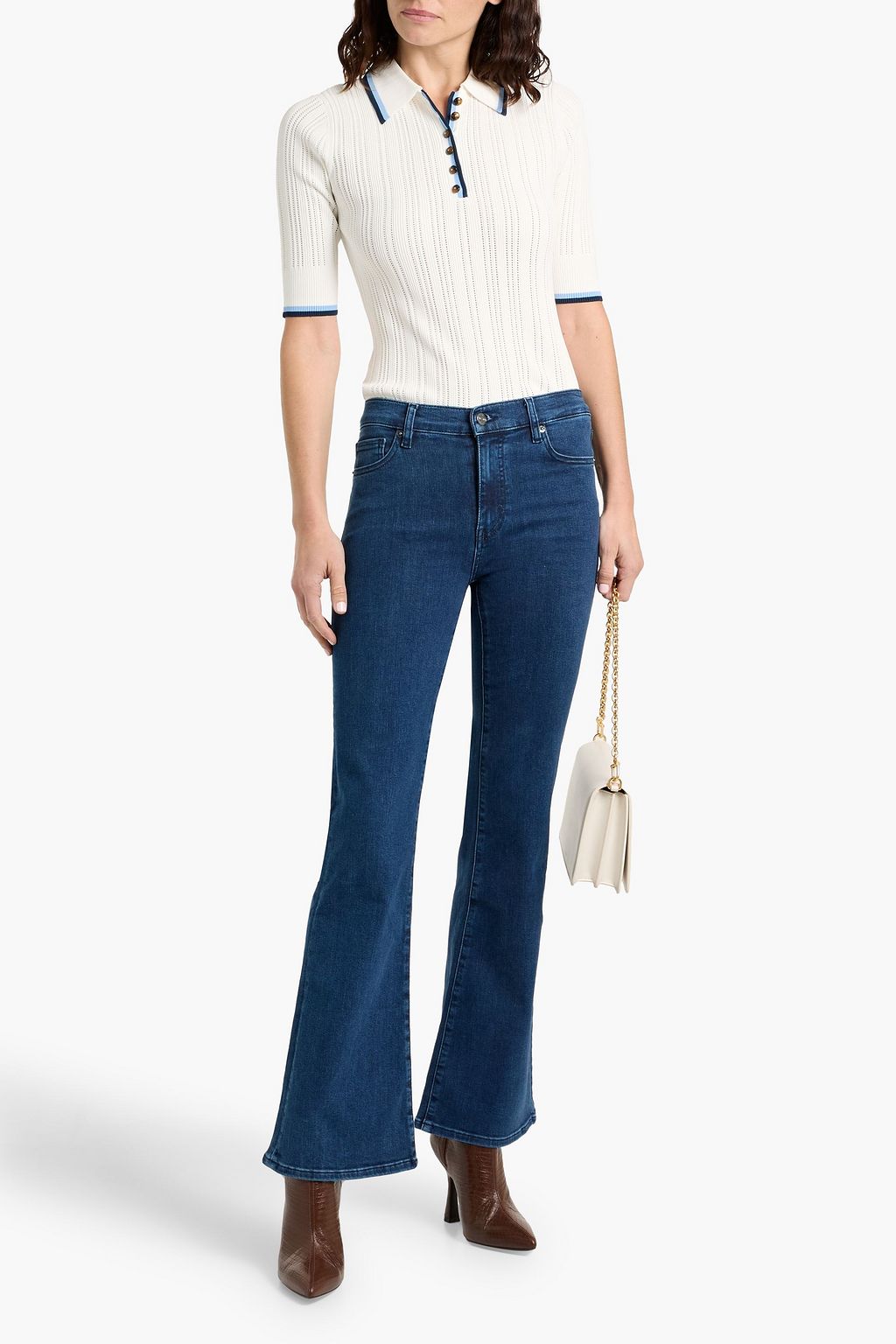 FRAME The Icon high-rise flared jeans