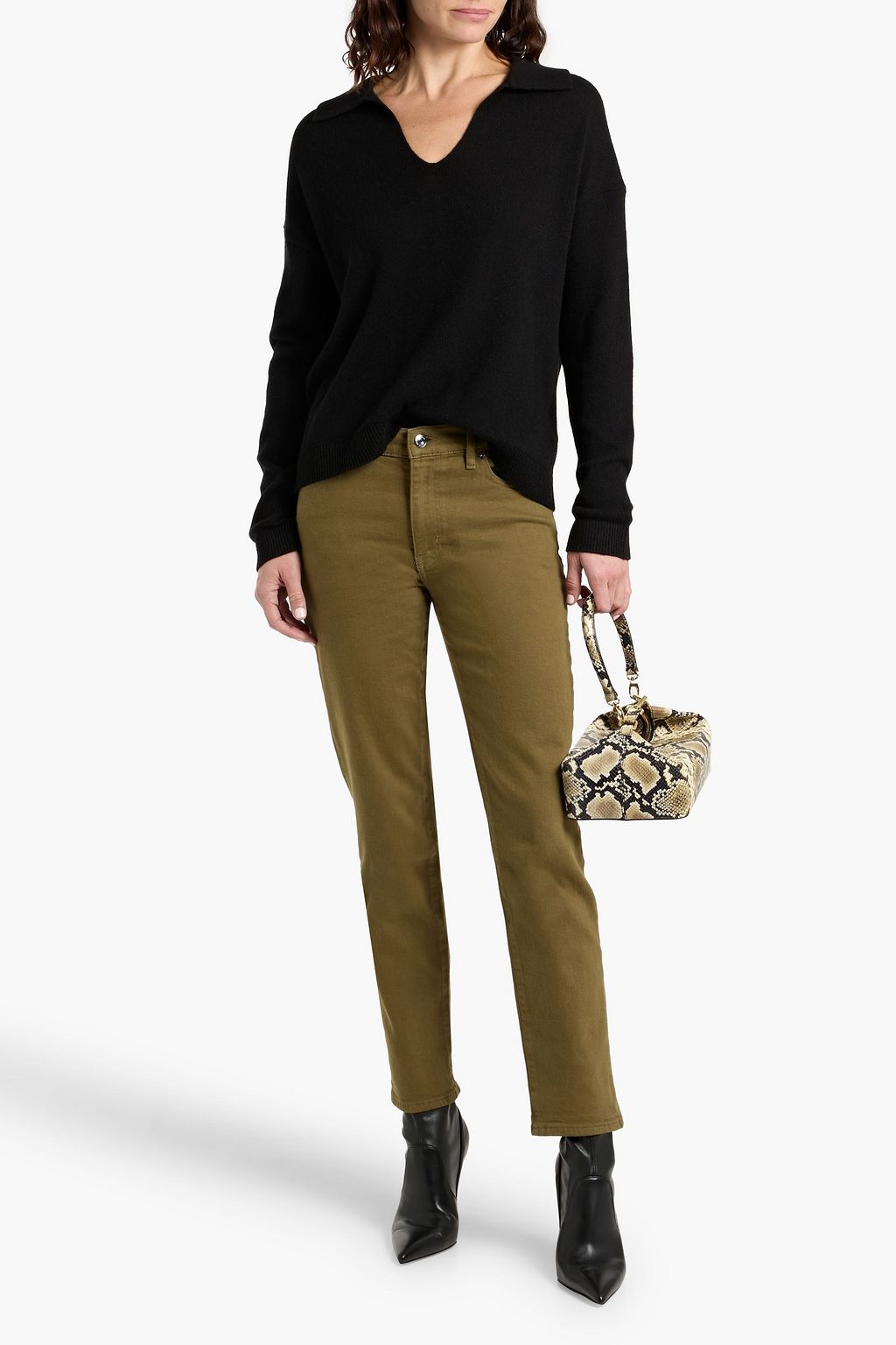 FRAME The Borrowed mid-rise boyfriend jeans