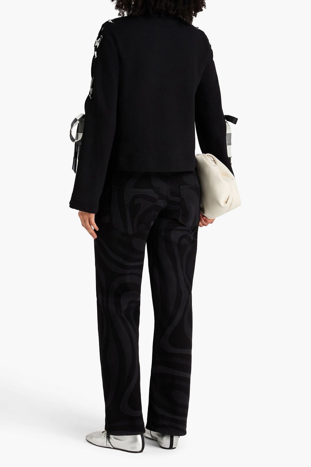 PUCCI Printed high-rise straight-leg jeans