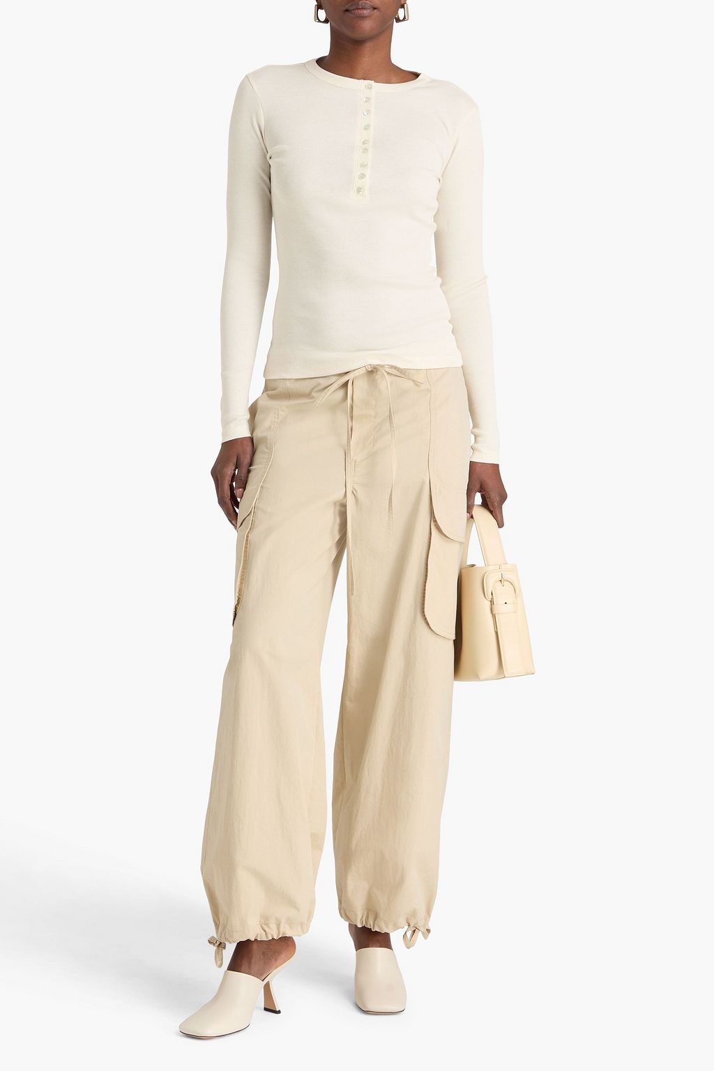 RÓHE Cotton-jersey top