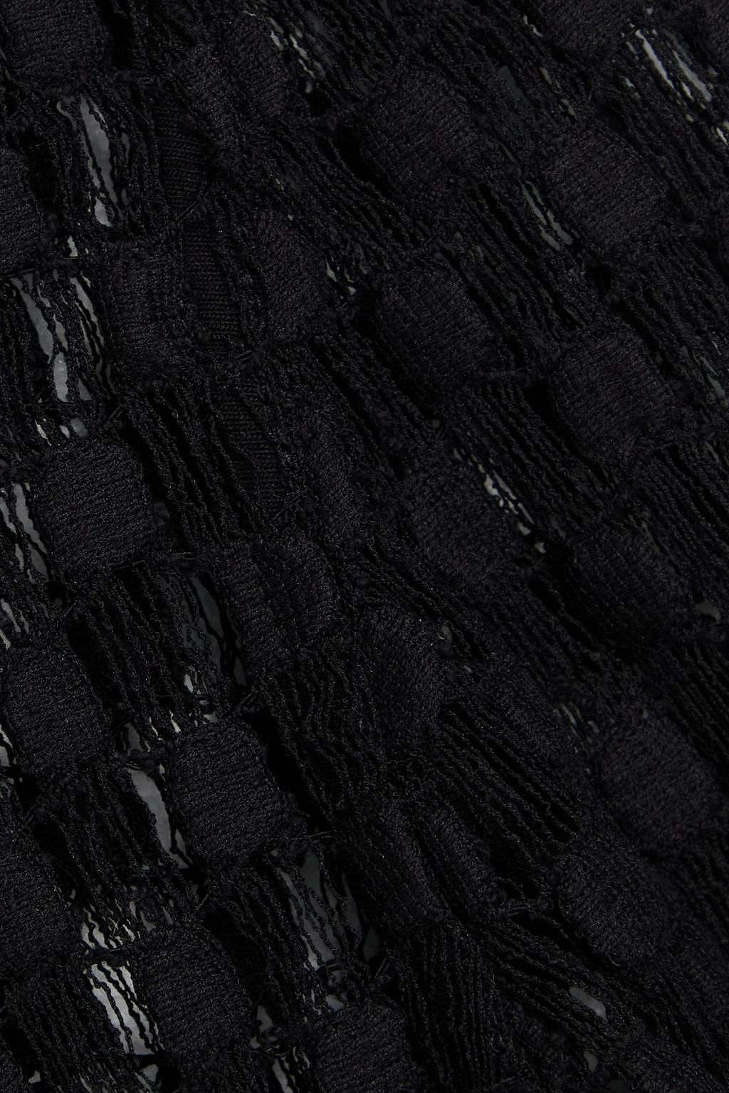 RÓHE توب بياقة عالية من الدانتيل ومزيج القطن