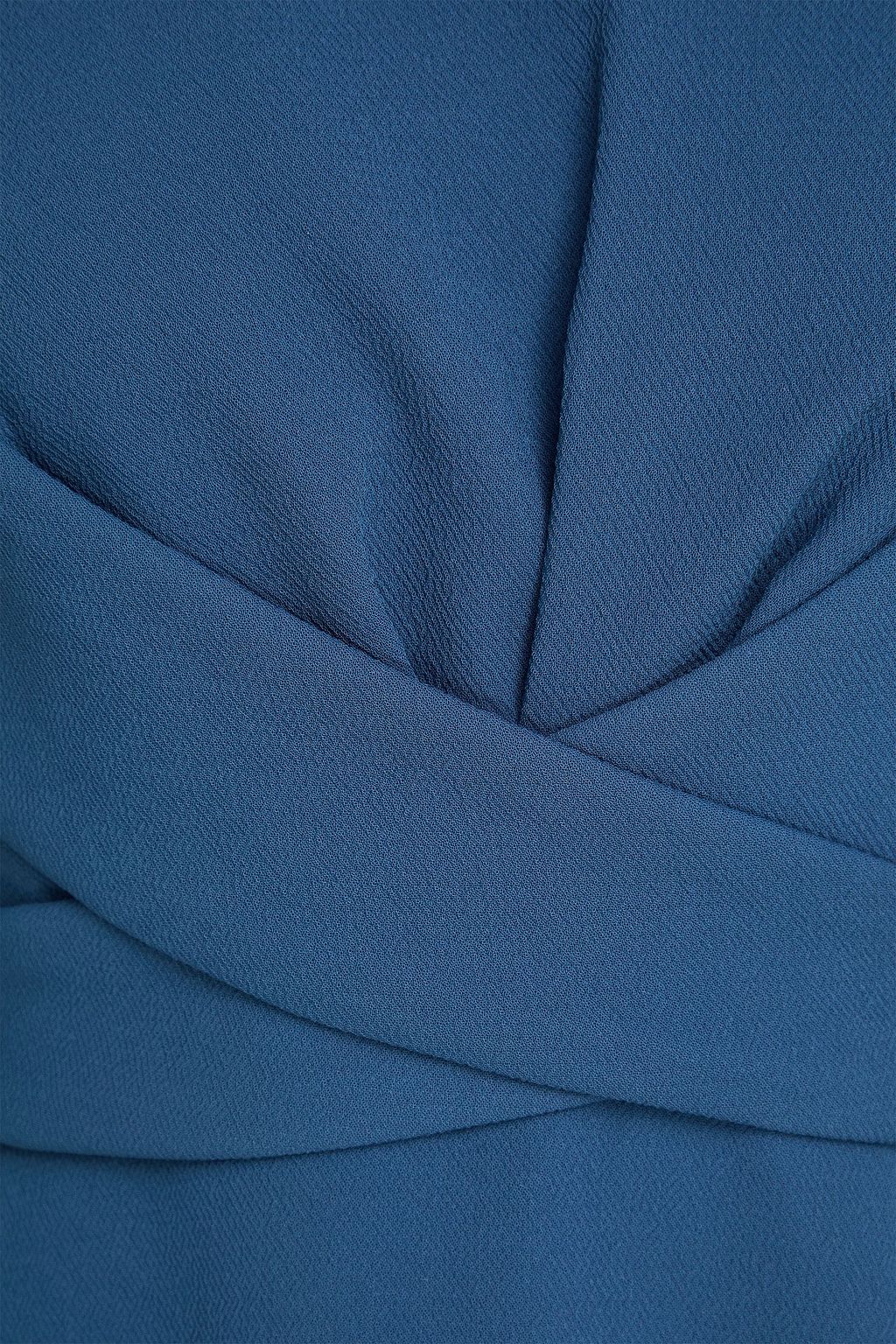 EMILIA WICKSTEAD Elta draped crepe midi dress