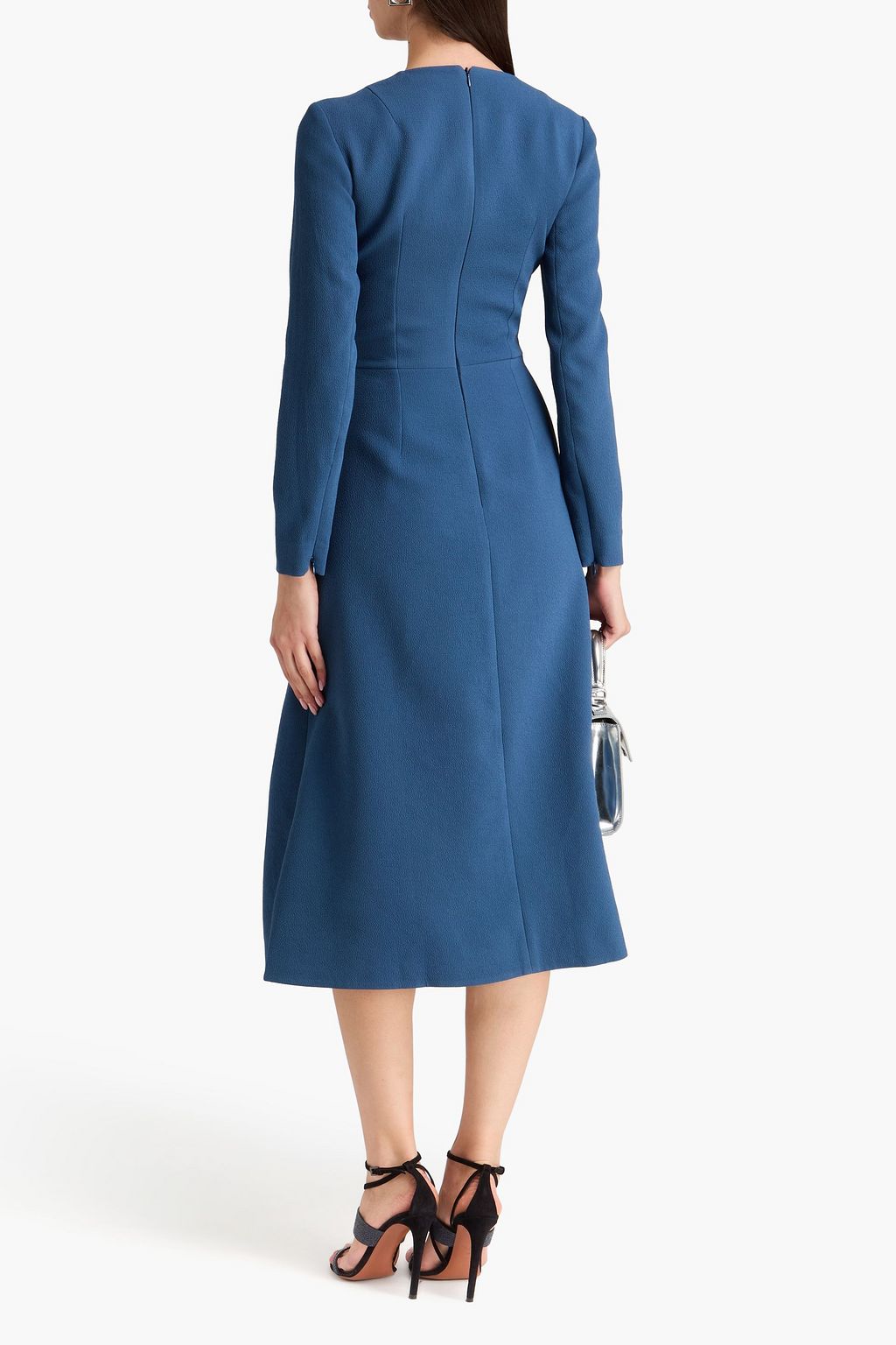 EMILIA WICKSTEAD Elta draped crepe midi dress