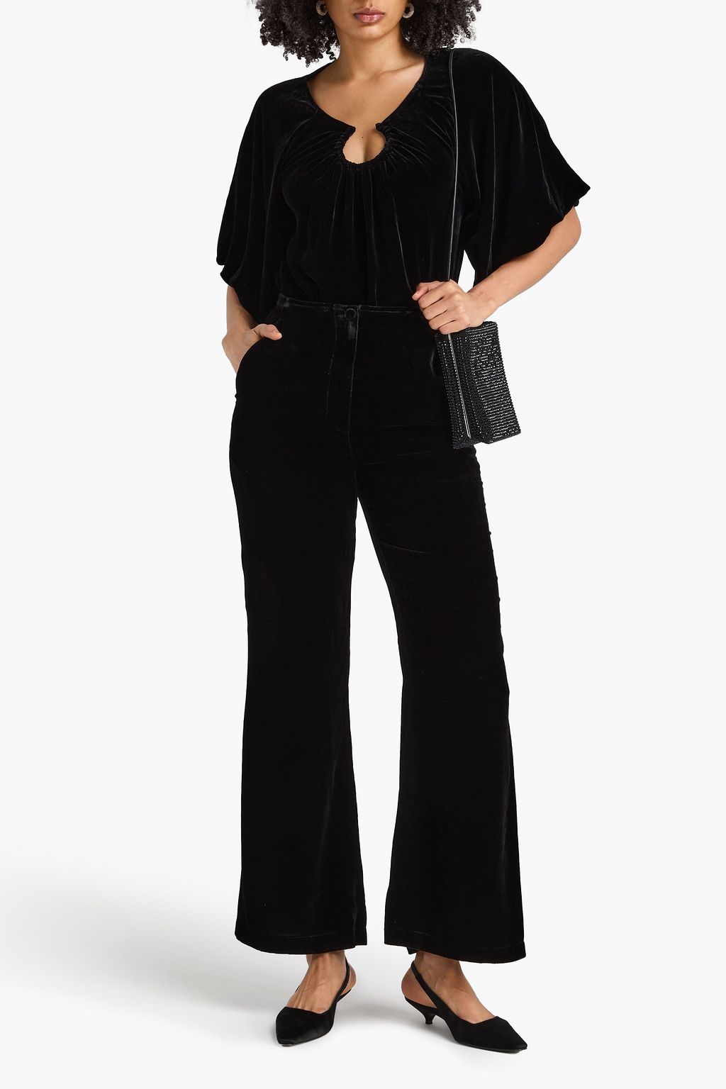 BY MALENE BIRGER Schlaghose „Amores“ aus Samt