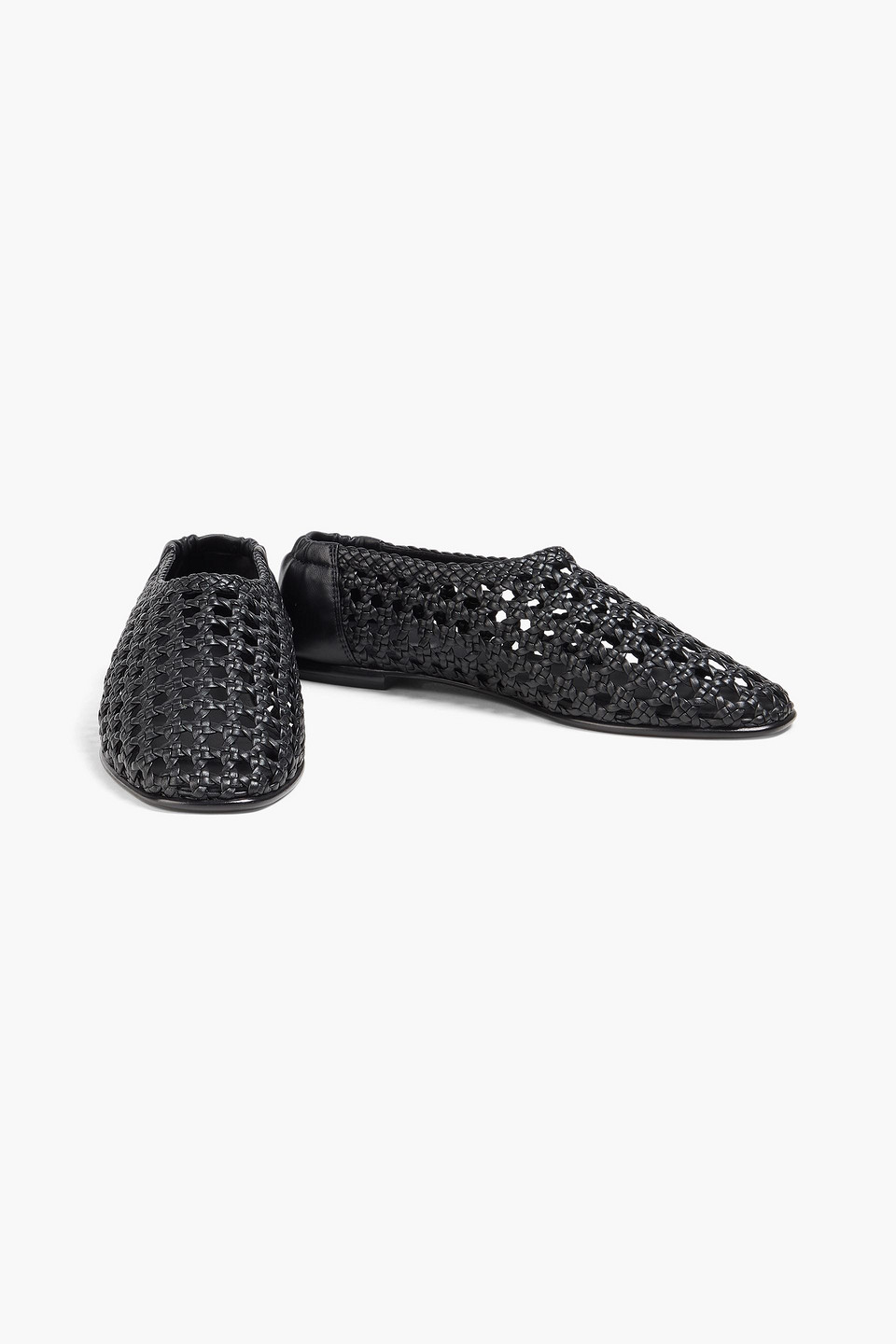 Simkhai - Eden Woven Leather Flats - Black - Eu 37 