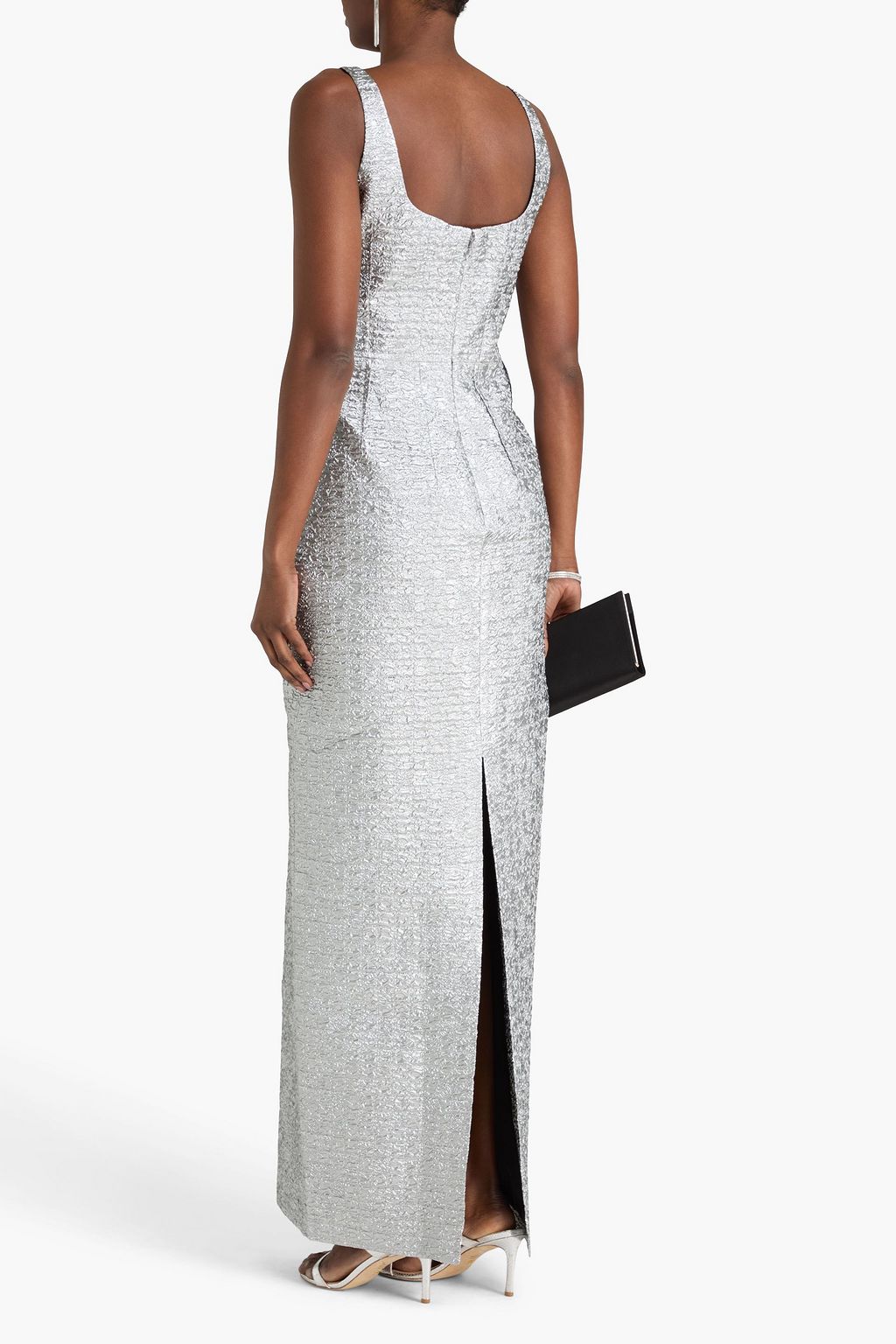 EMILIA WICKSTEAD Sharon metallic cloqué maxi dress