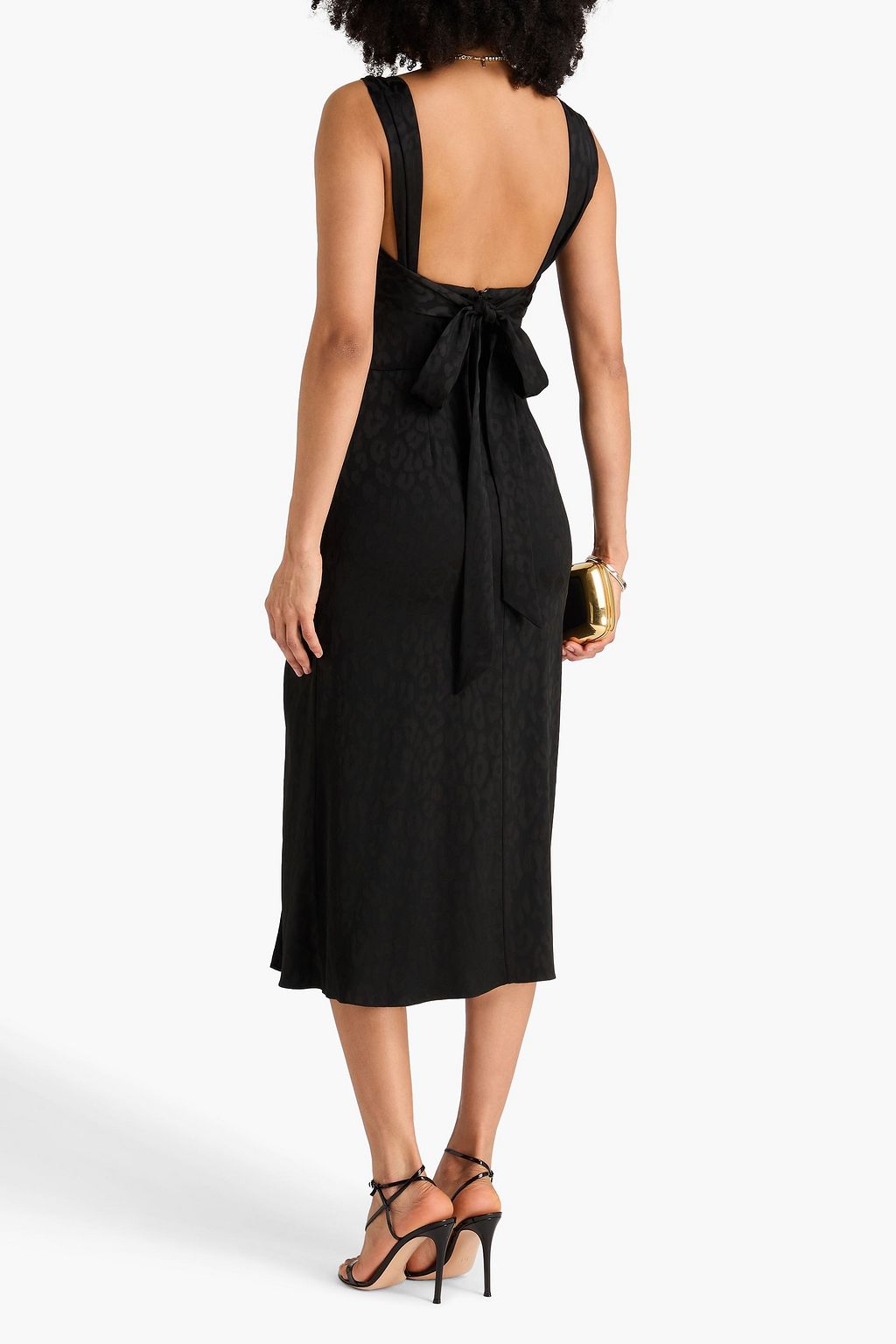 TEMPERLEY LONDON Willow leopard-jacquard midi dress