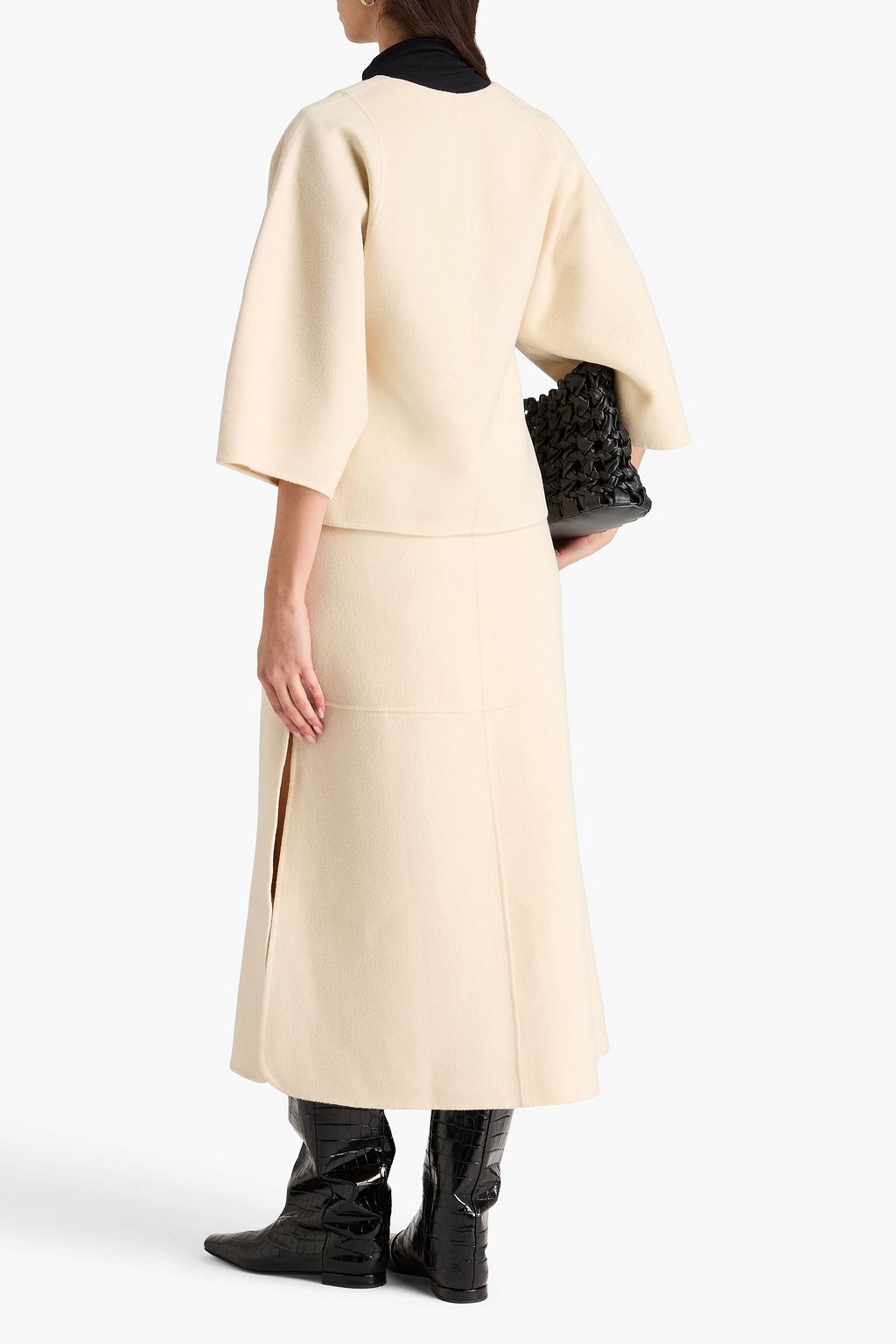 BY MALENE BIRGER Agnello wool-felt midi skirt