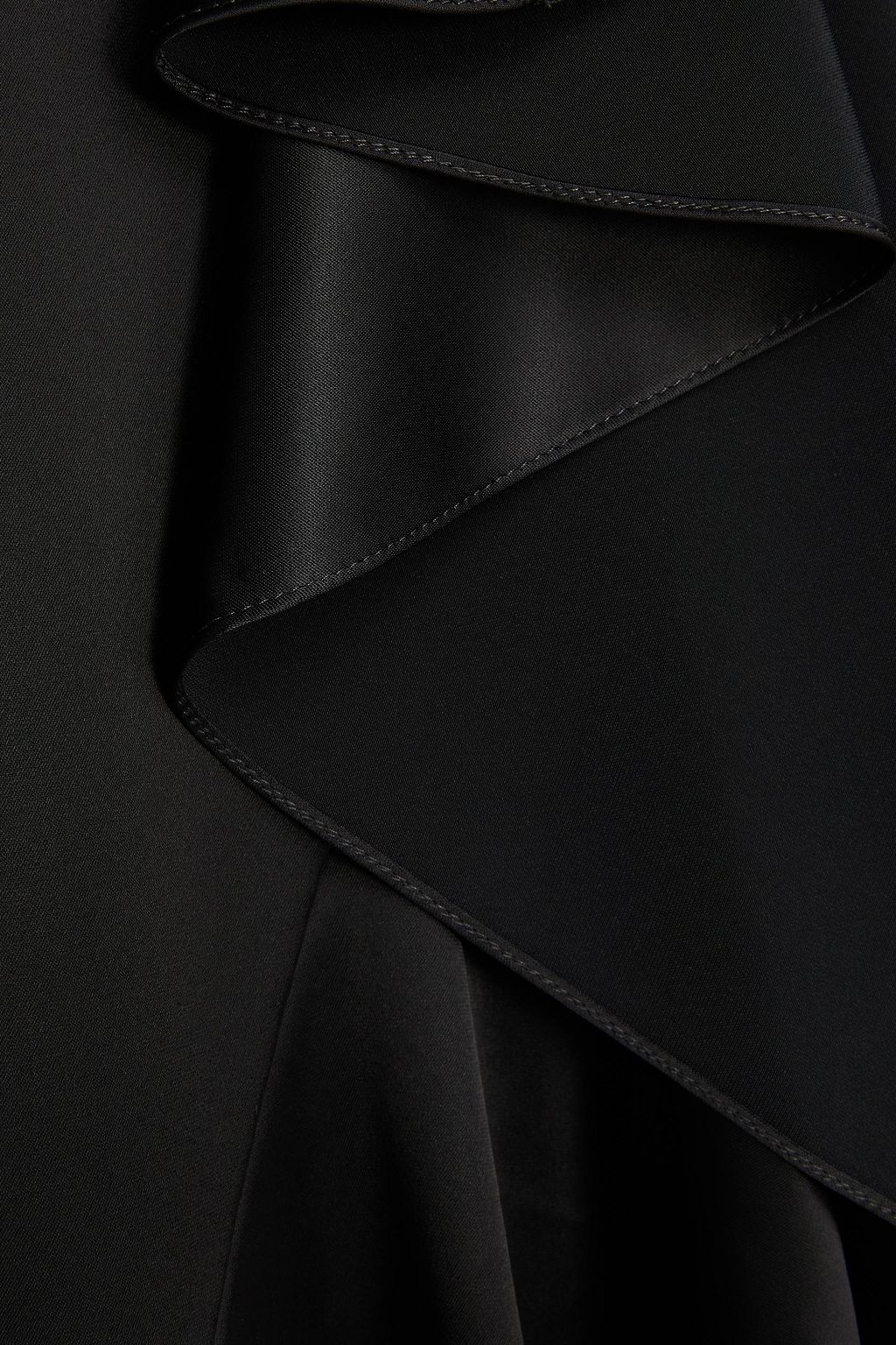 TEMPERLEY LONDON Sandrelli one-shoulder ruffled satin maxi dress