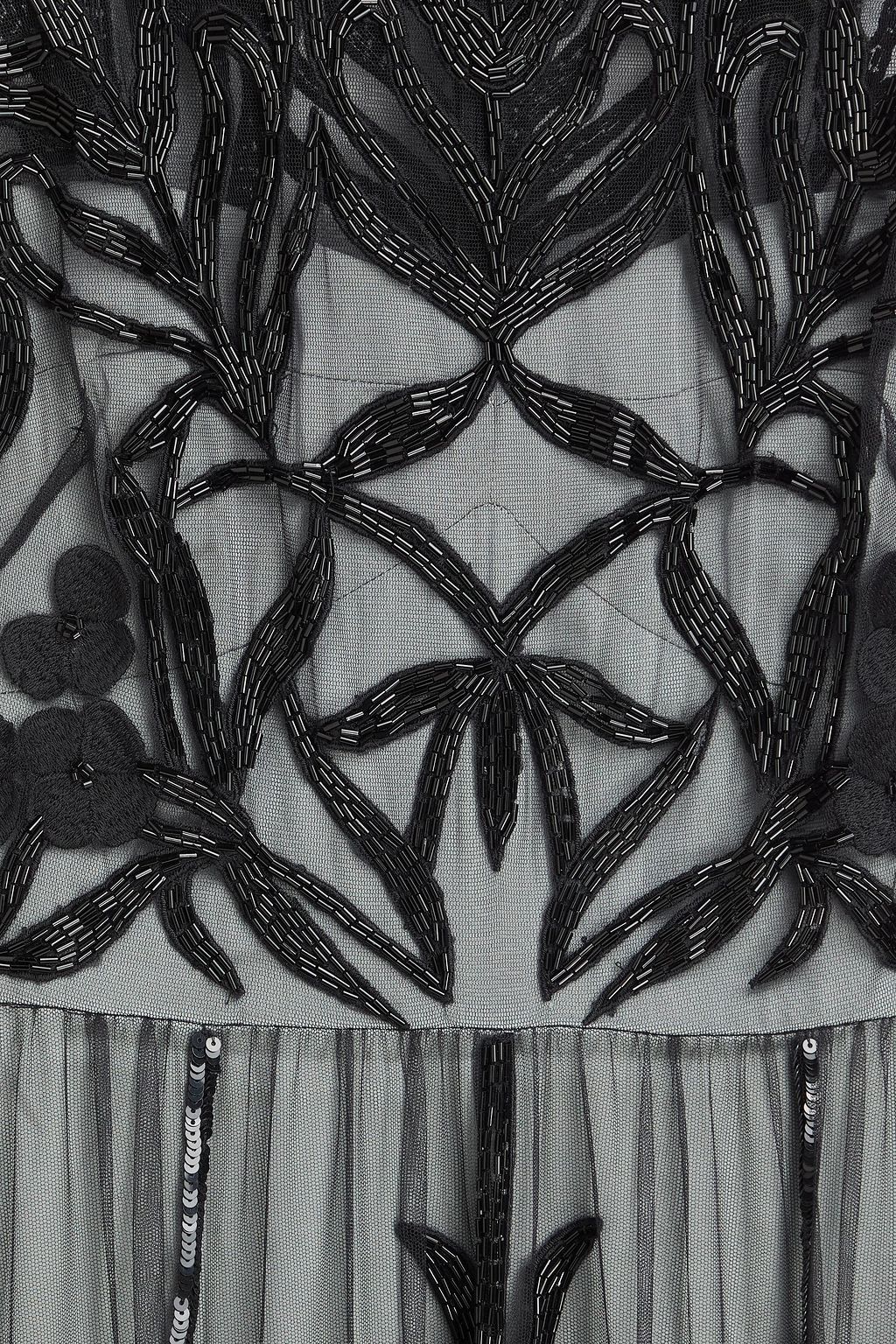 TEMPERLEY LONDON Inez embellished tulle midi dress