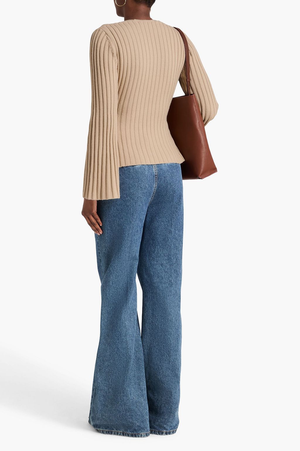 BY MALENE BIRGER Jeyda ribbed merino wool wrap cardigan