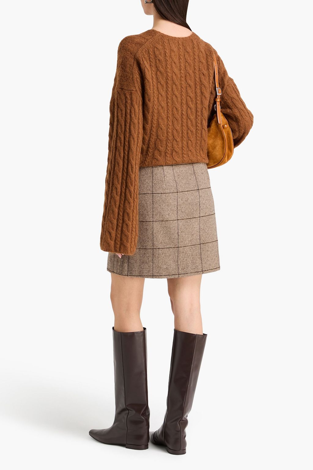 BY MALENE BIRGER كنزة رياضية "سيارا" من مزيج الصوف بحبكة مجدولة