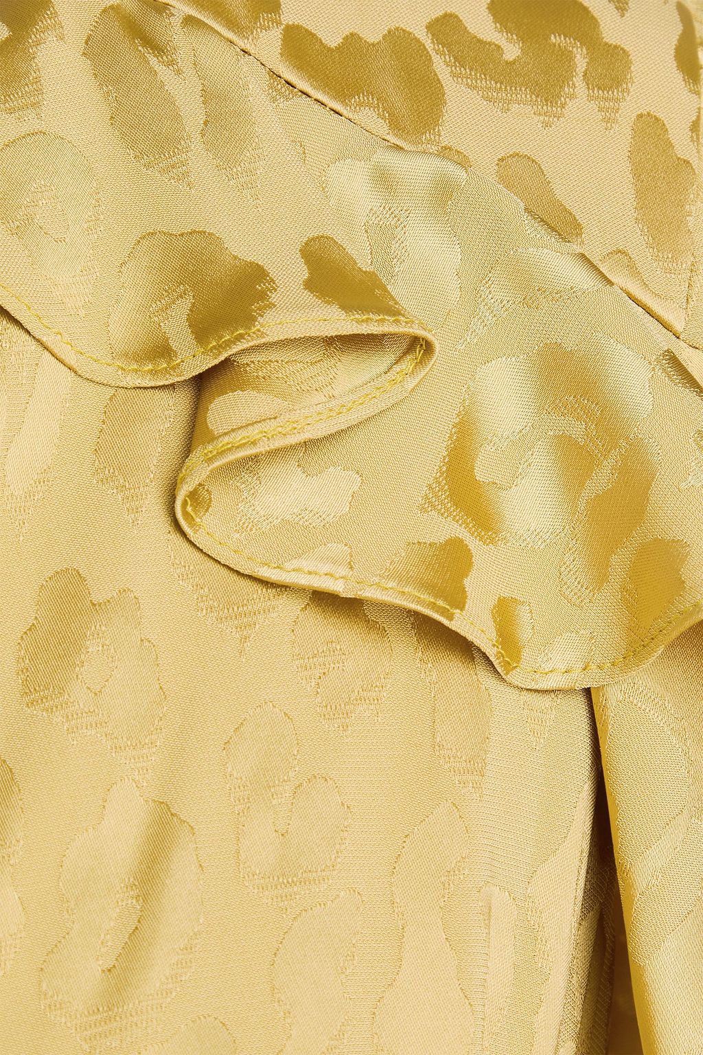 TEMPERLEY LONDON Midikleid „Willow“ aus Jacquard mit Leopardenmuster und Cape-Effekt