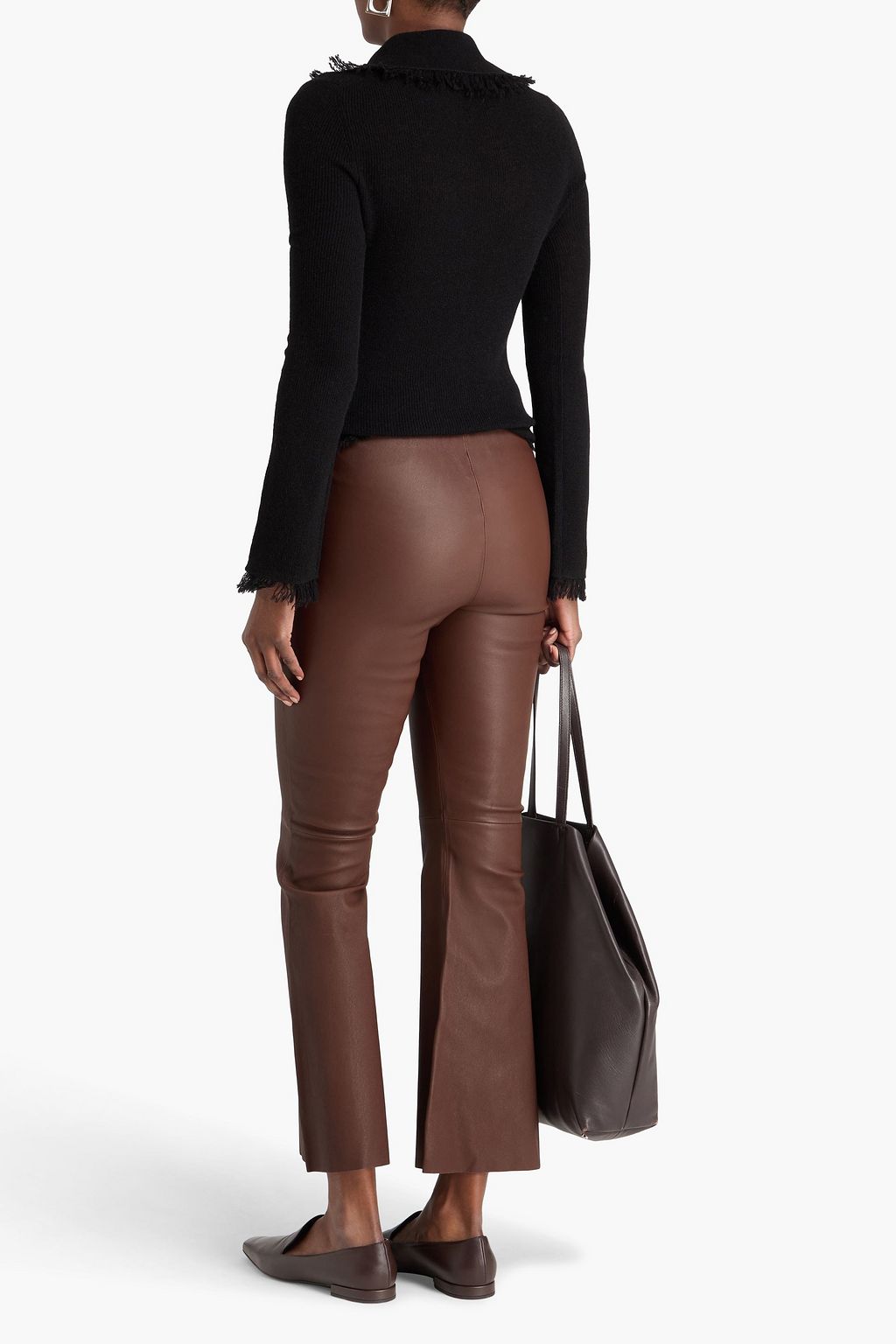 BY MALENE BIRGER Stretch-leather flared pants