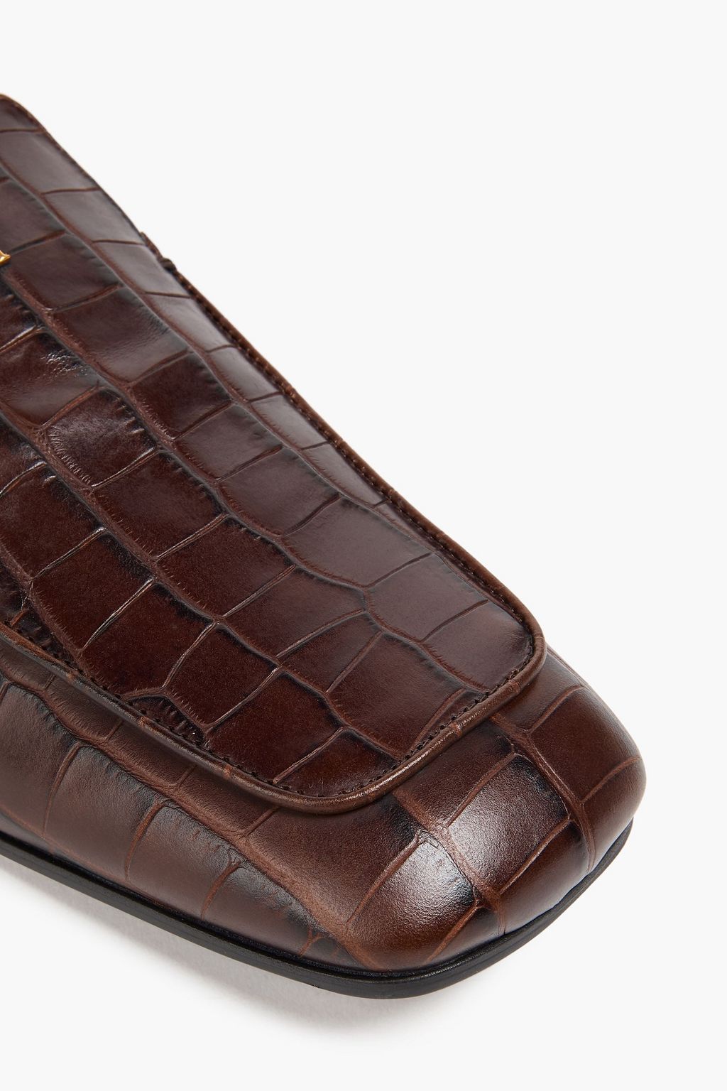 BY MALENE BIRGER Tresina croc-effect leather loafers