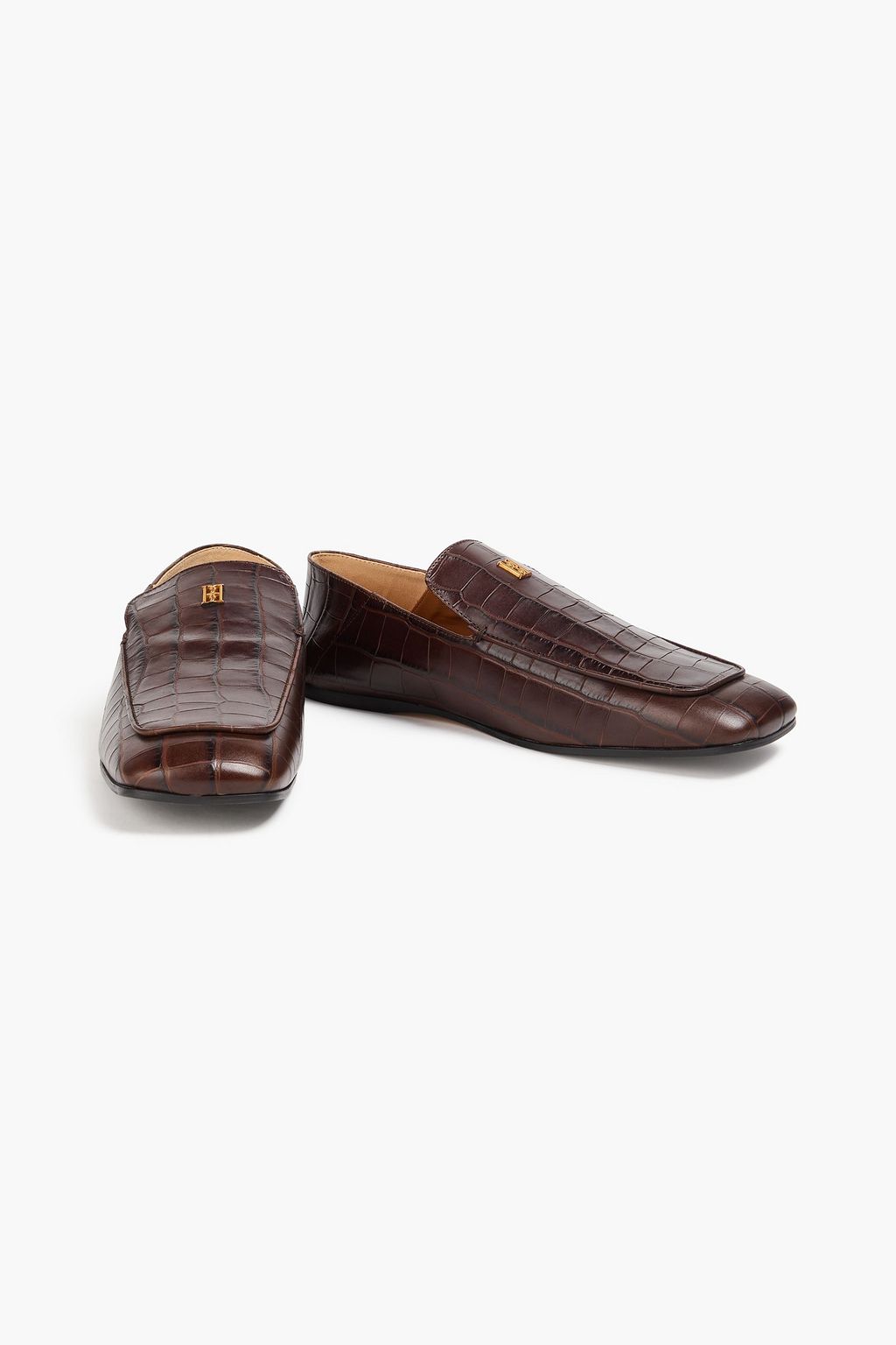 BY MALENE BIRGER Tresina croc-effect leather loafers