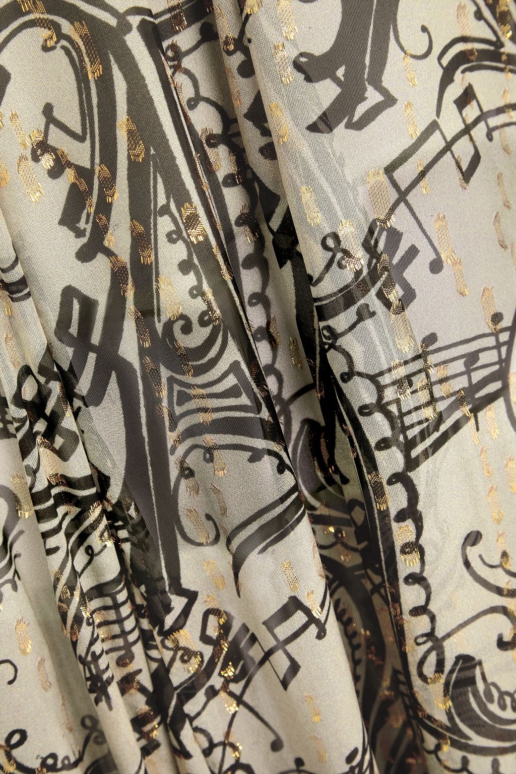 TEMPERLEY LONDON Silvana printed metallic fil coupé maxi dress