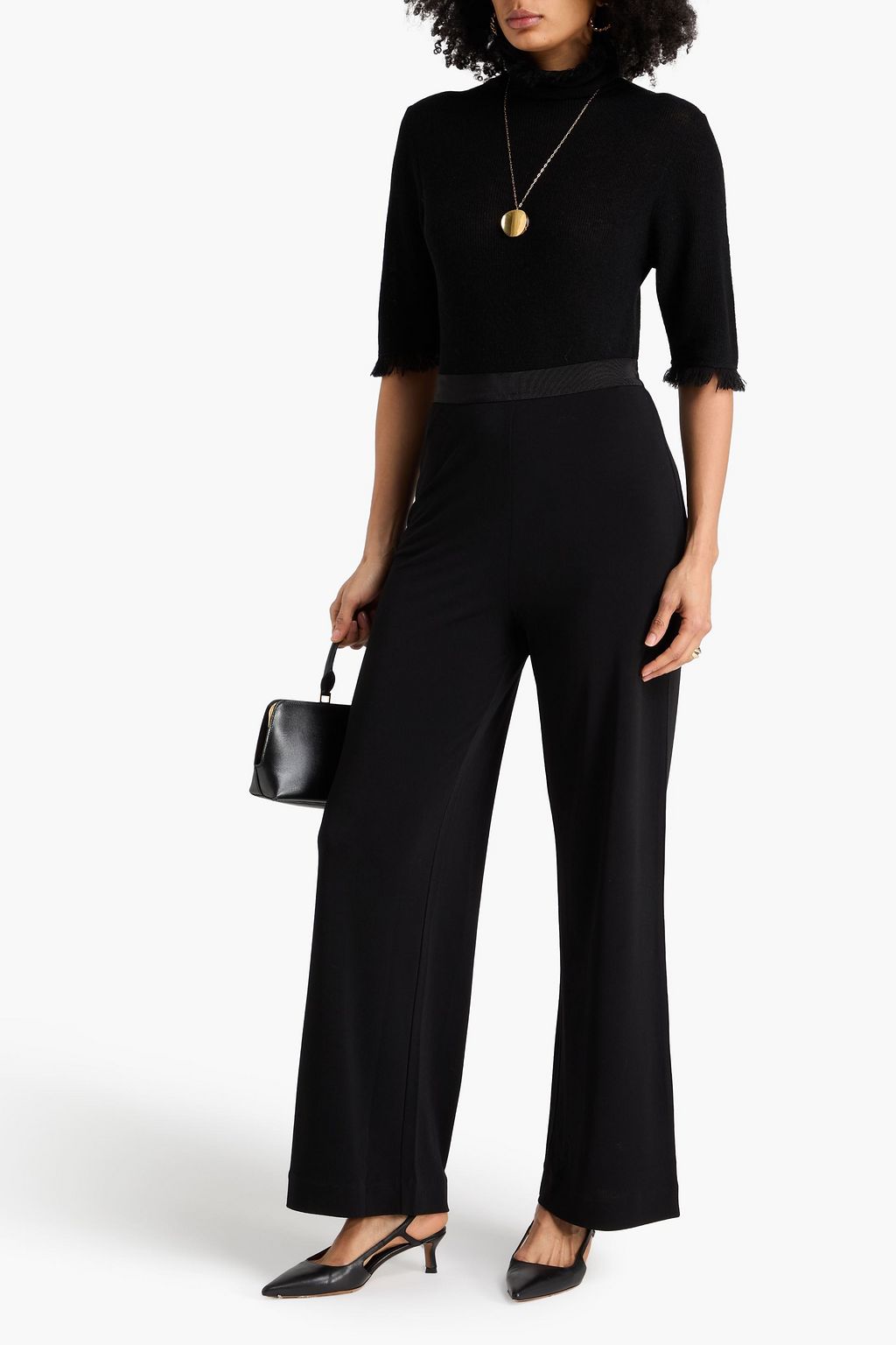 BY MALENE BIRGER Mandala stretch-jersey wide-leg pants