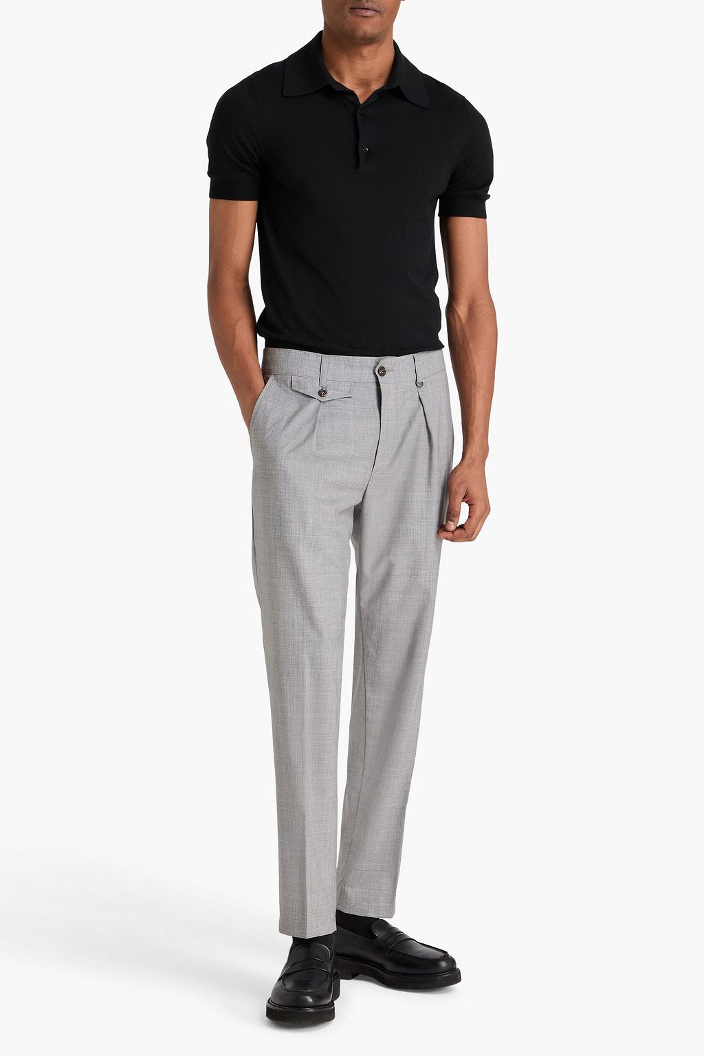 CANALI Tapered wool pants
