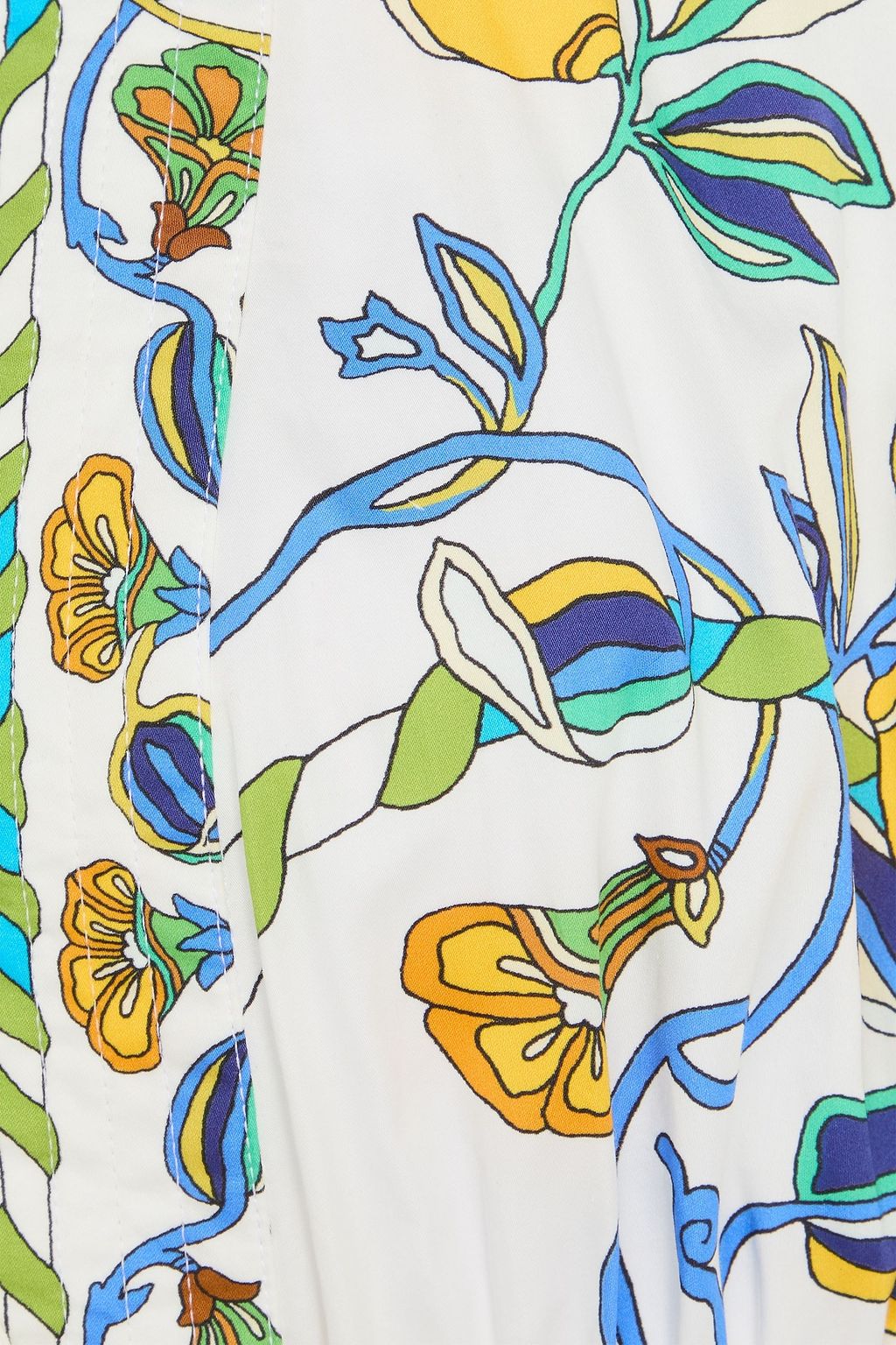 LA DOUBLEJ Printed cotton-sateen mini dress