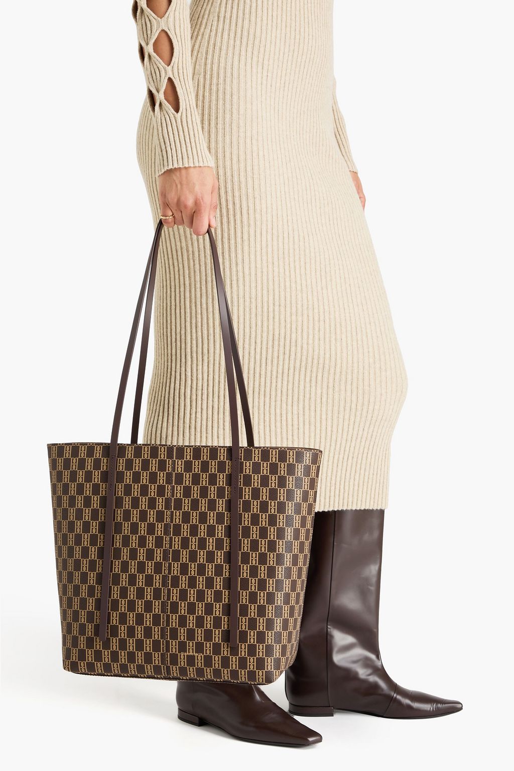 BY MALENE BIRGER Abilsos printed coated-canvas tote