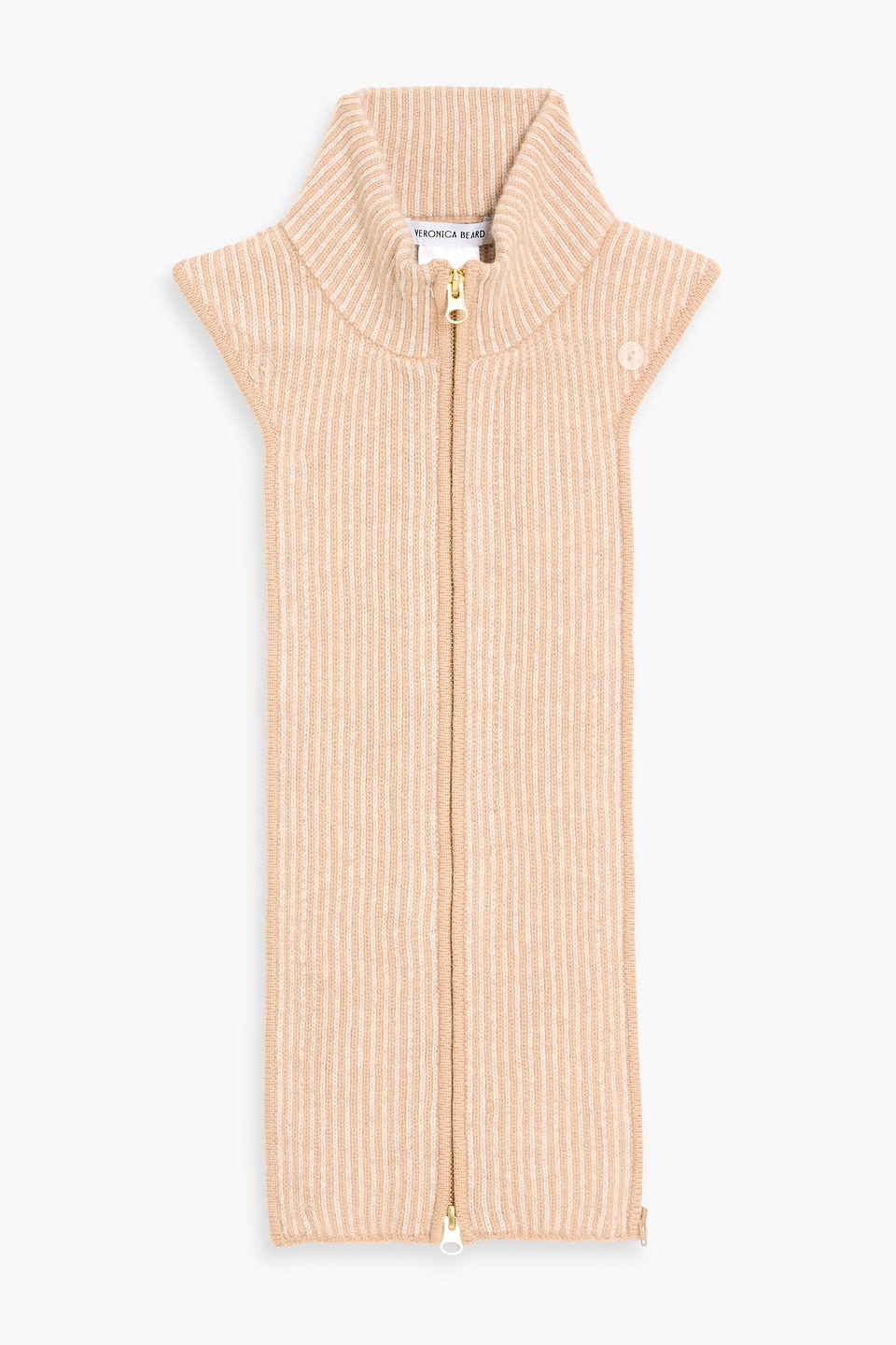Veronica Beard Tripp Jacquard-knit Wool And Cashmere-blend Dickey In Pink