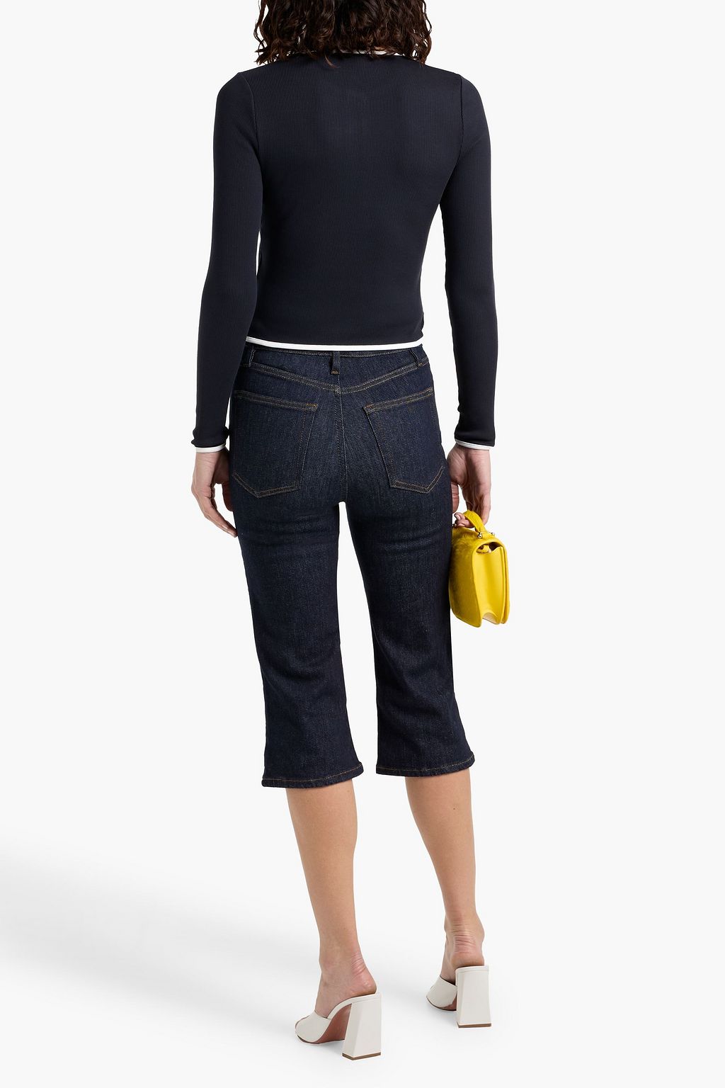 VERONICA BEARD Wilmer ribbed Pima cotton-blend cardigan