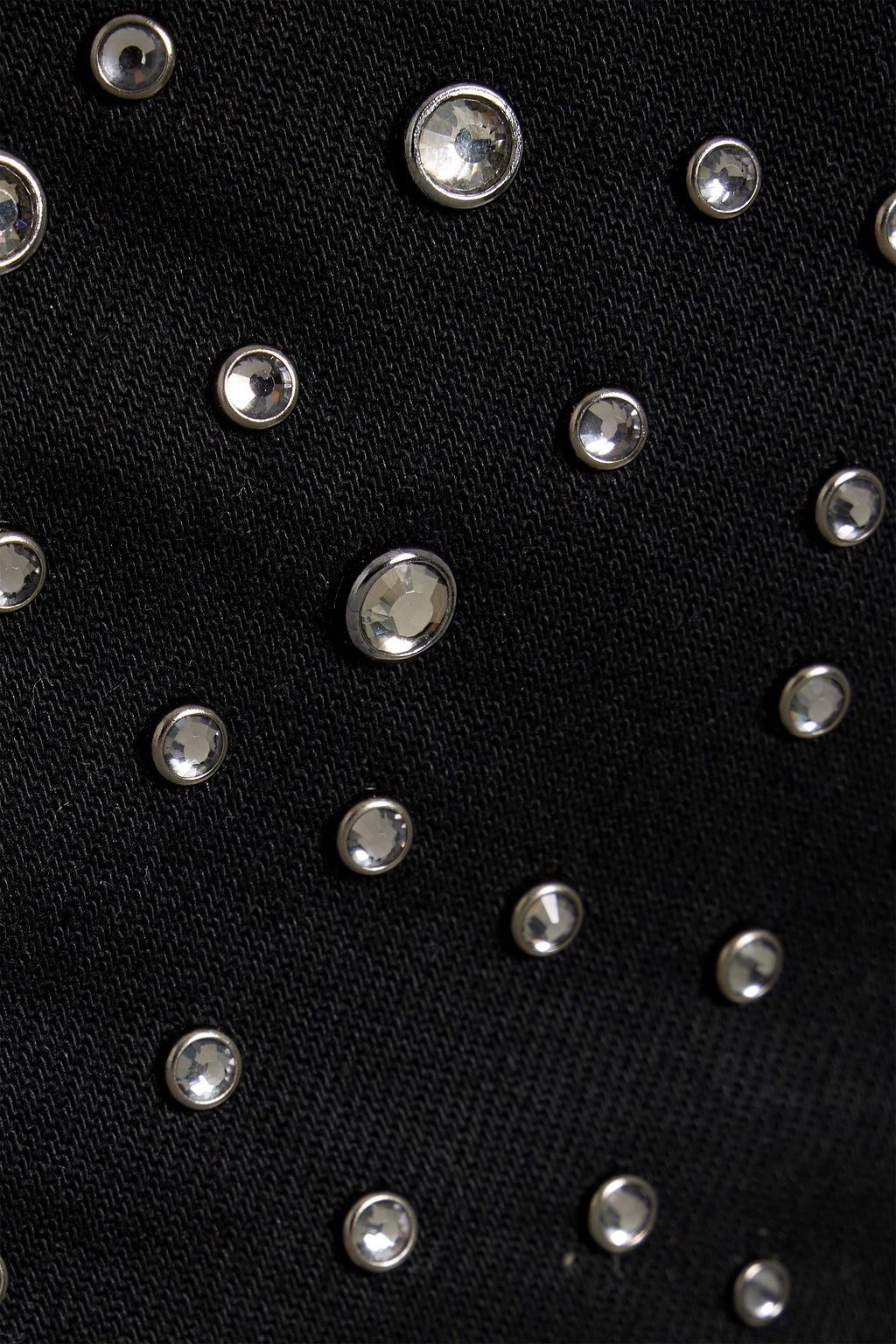 VERONICA BEARD Taylor cropped crystal-embellished high-rise wide-leg jeans