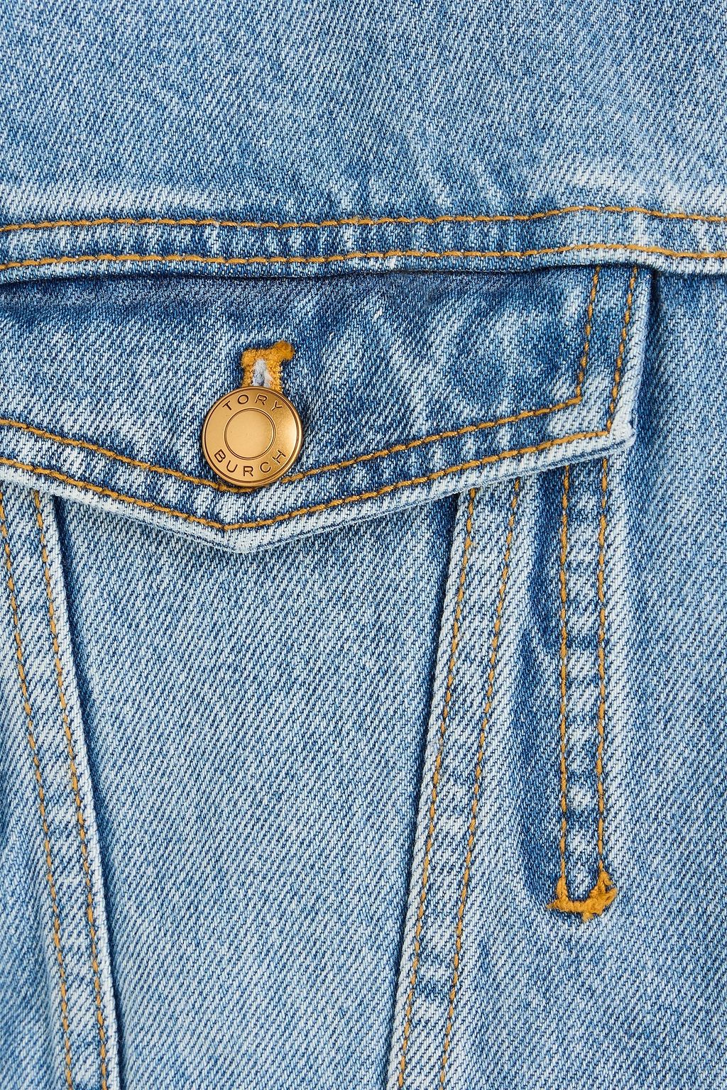 TORY BURCH Faded denim jacket