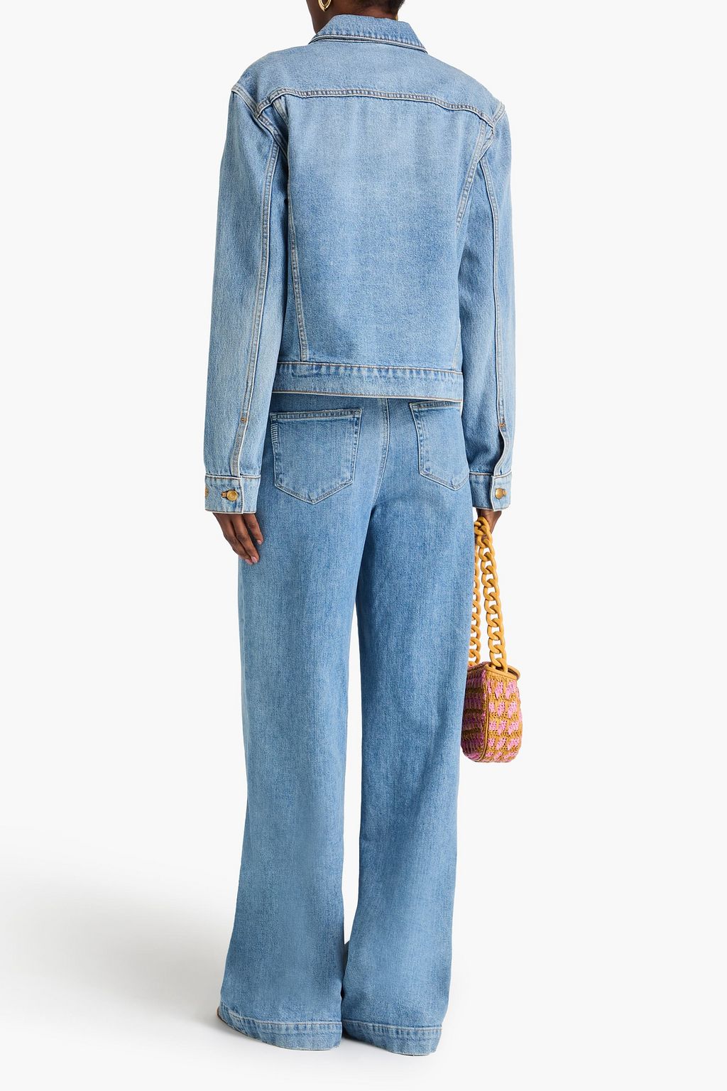 TORY BURCH Faded denim jacket