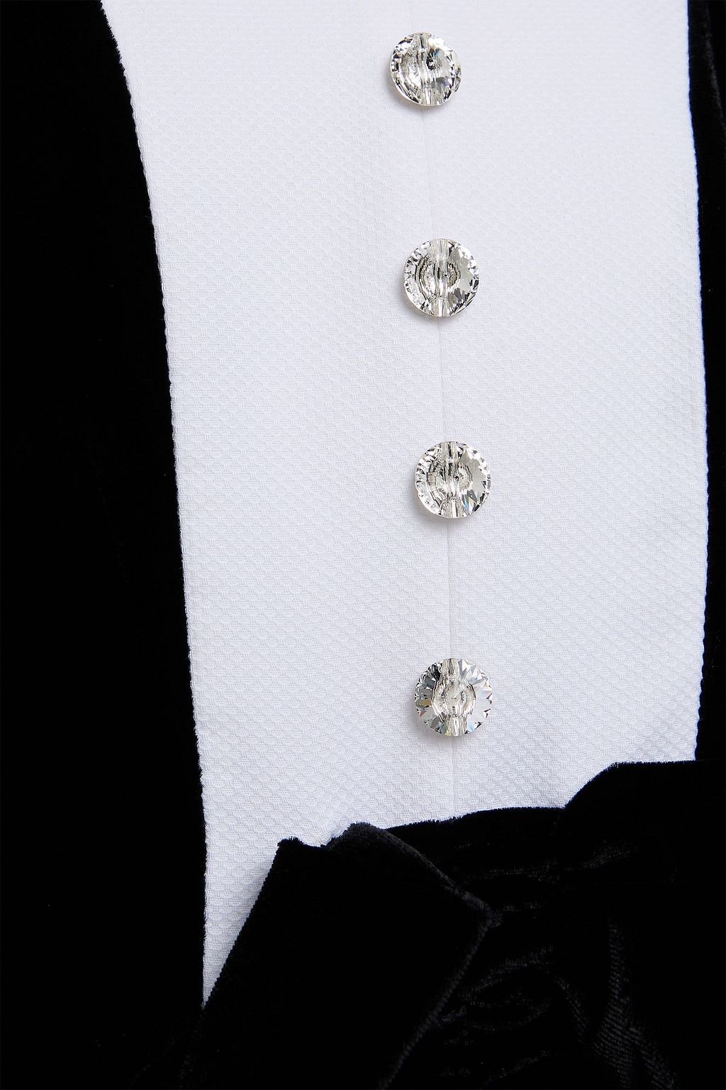 TEMPERLEY LONDON Ashcombe piqué-paneled velvet halterneck midi dress