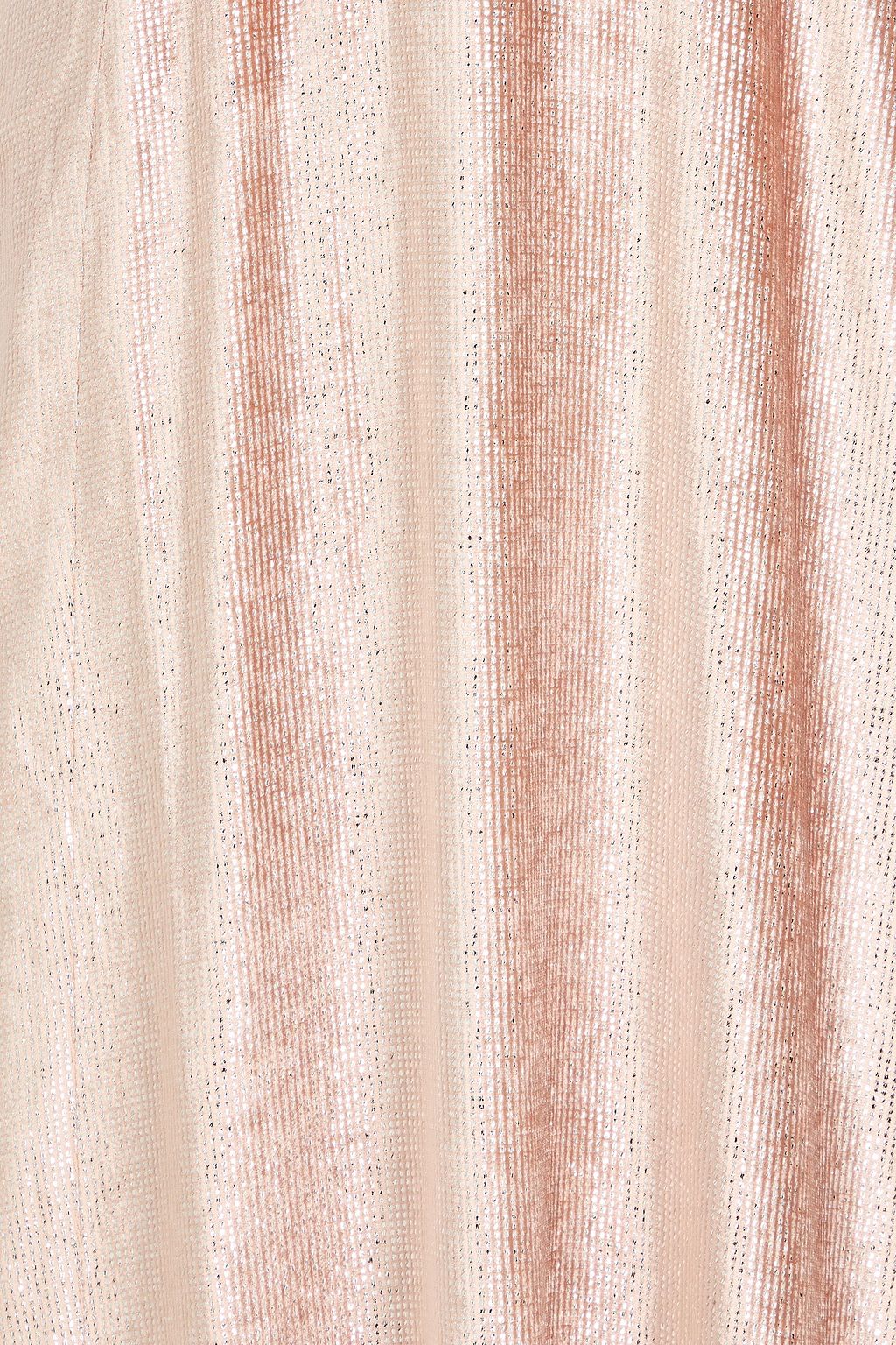 TEMPERLEY LONDON Larisa draped metallic velvet midi dress