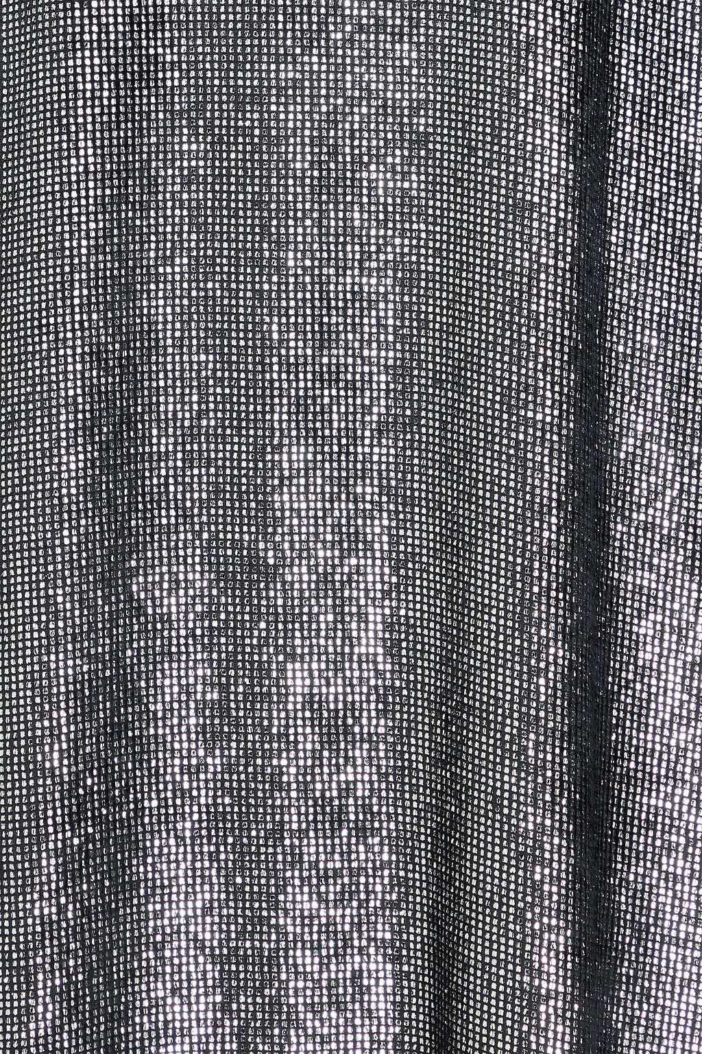 TEMPERLEY LONDON Larisa draped metallic velvet midi dress