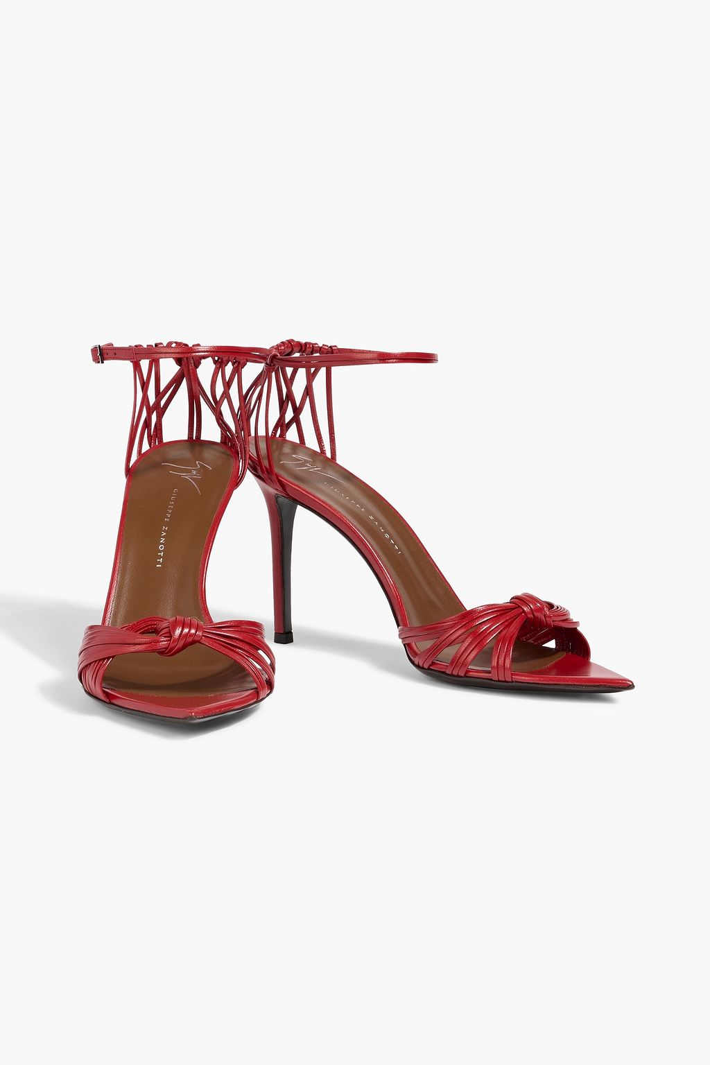 GIUSEPPE ZANOTTI Intriigo Knot 90 leather sandals