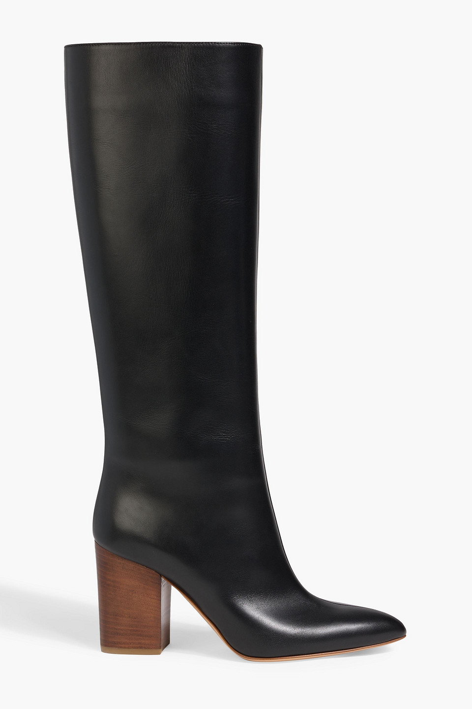 Gabriela Hearst Sascha Leather Knee Boots In Black