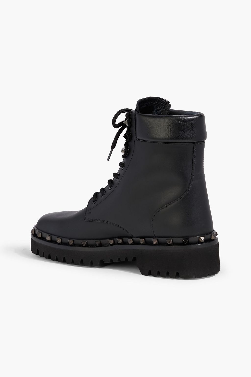 VALENTINO GARAVANI Rockstud M-Way leather combat boots