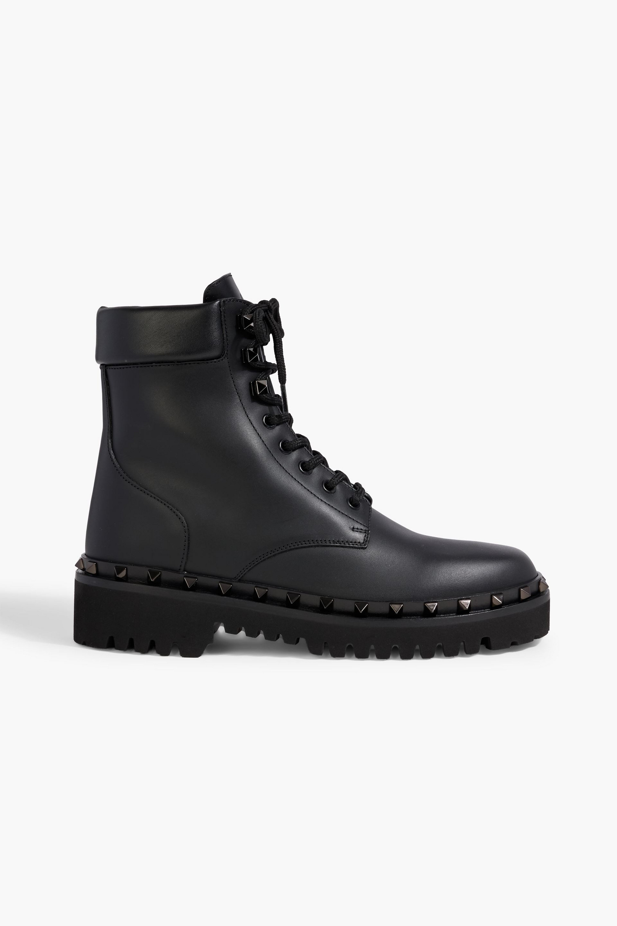Valentino Garavani Rockstud M-Way leather combat boots