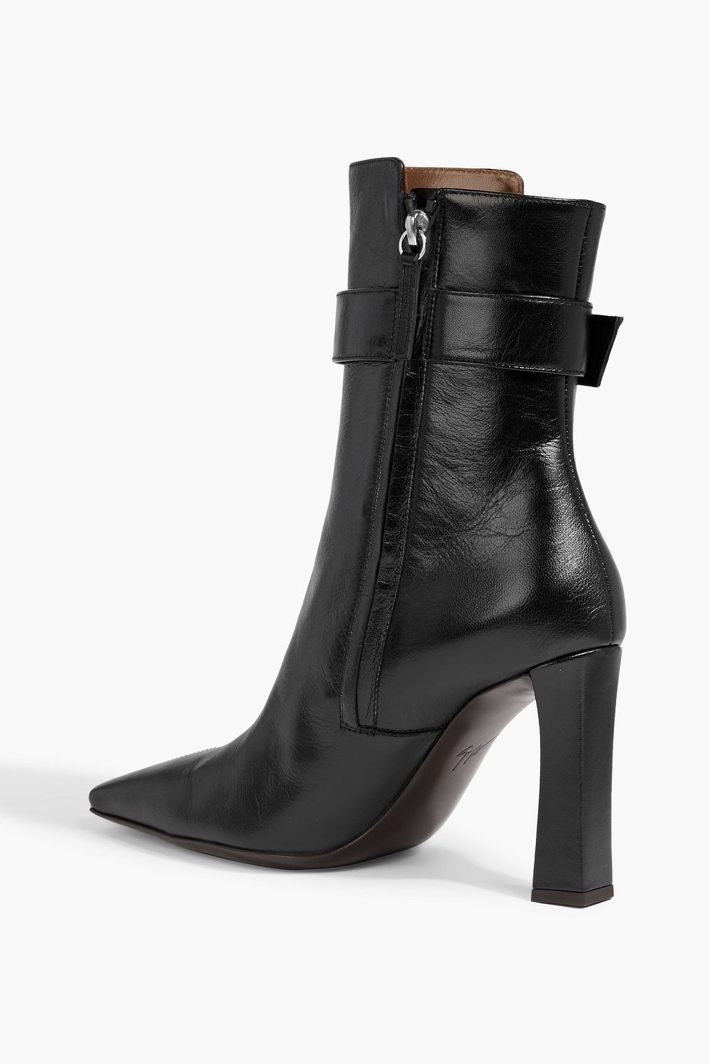 GIUSEPPE ZANOTTI Seattle 90 buckled leather ankle boots