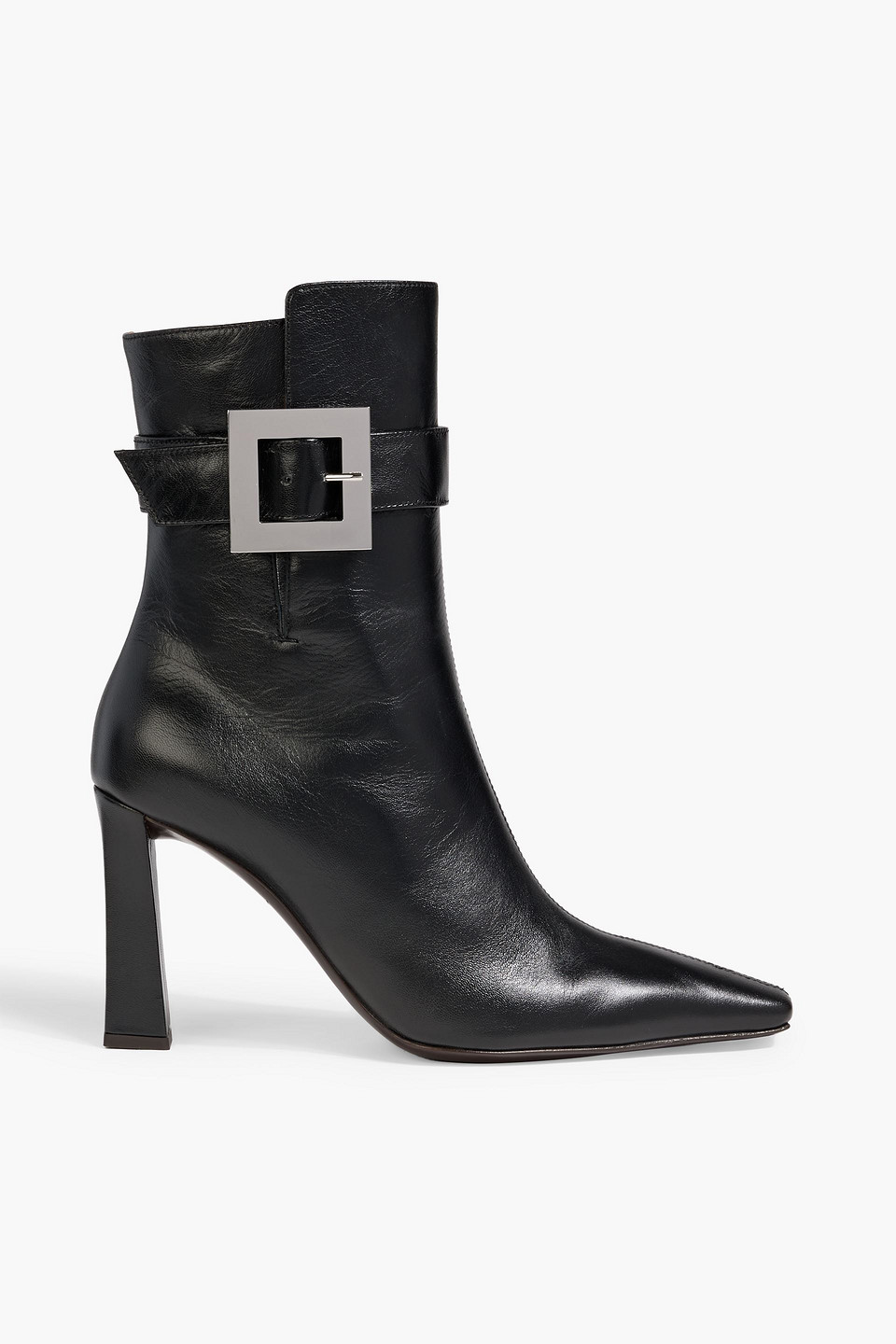Giuseppe Zanotti Seattle 90 Buckled Leather Ankle Boots In Black