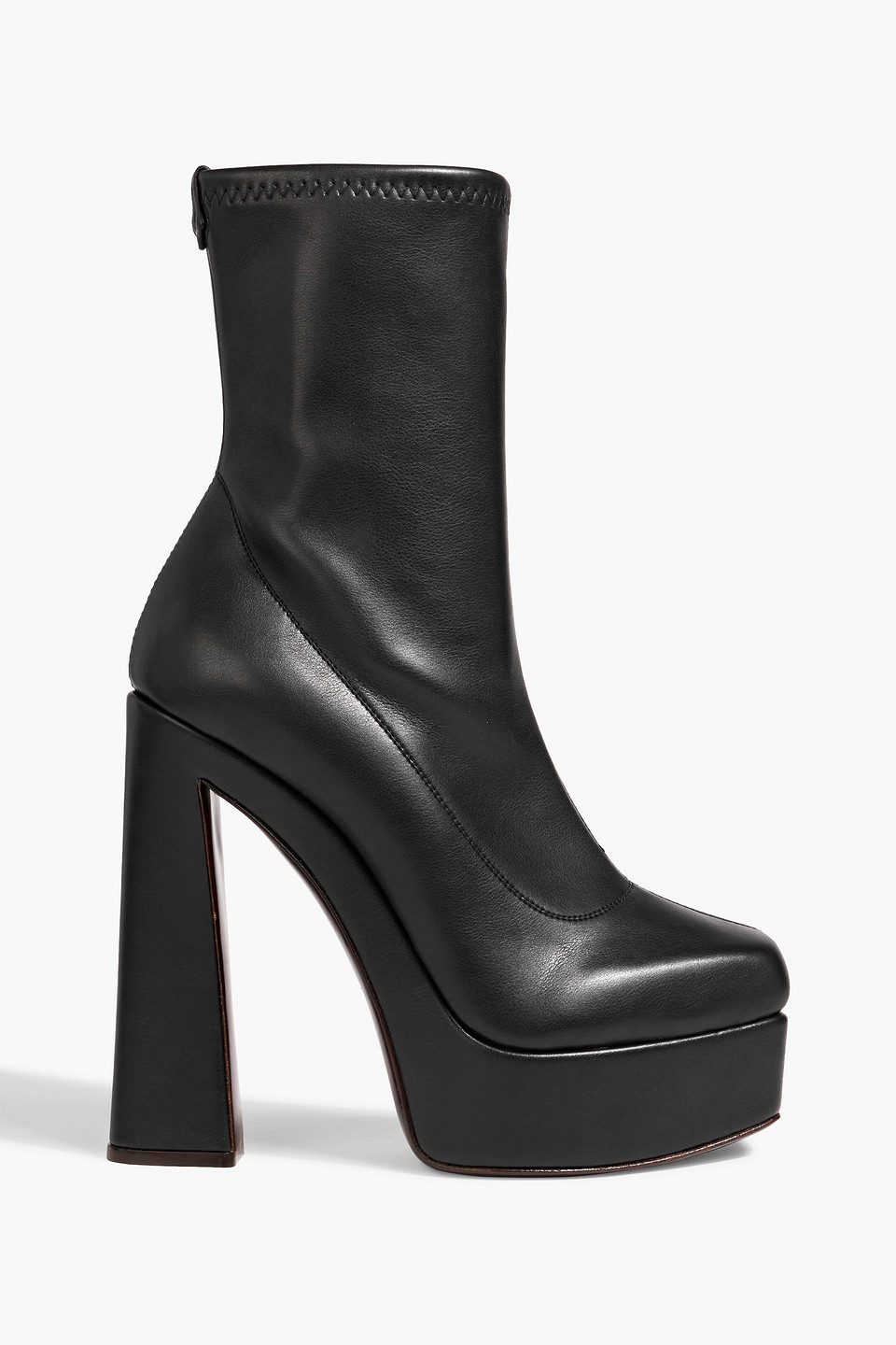 Giuseppe Zanotti Aureliee Stretch-leather Platform Sock Boots In Black