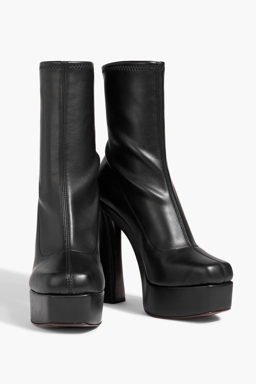 GIUSEPPE ZANOTTI Aureliee stretch-leather platform sock boots